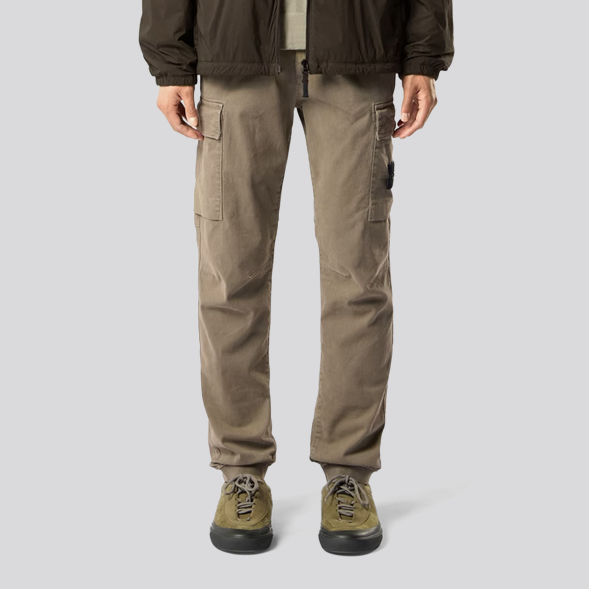 Pantalón Verde Stone Island Logo Patch Paracadute