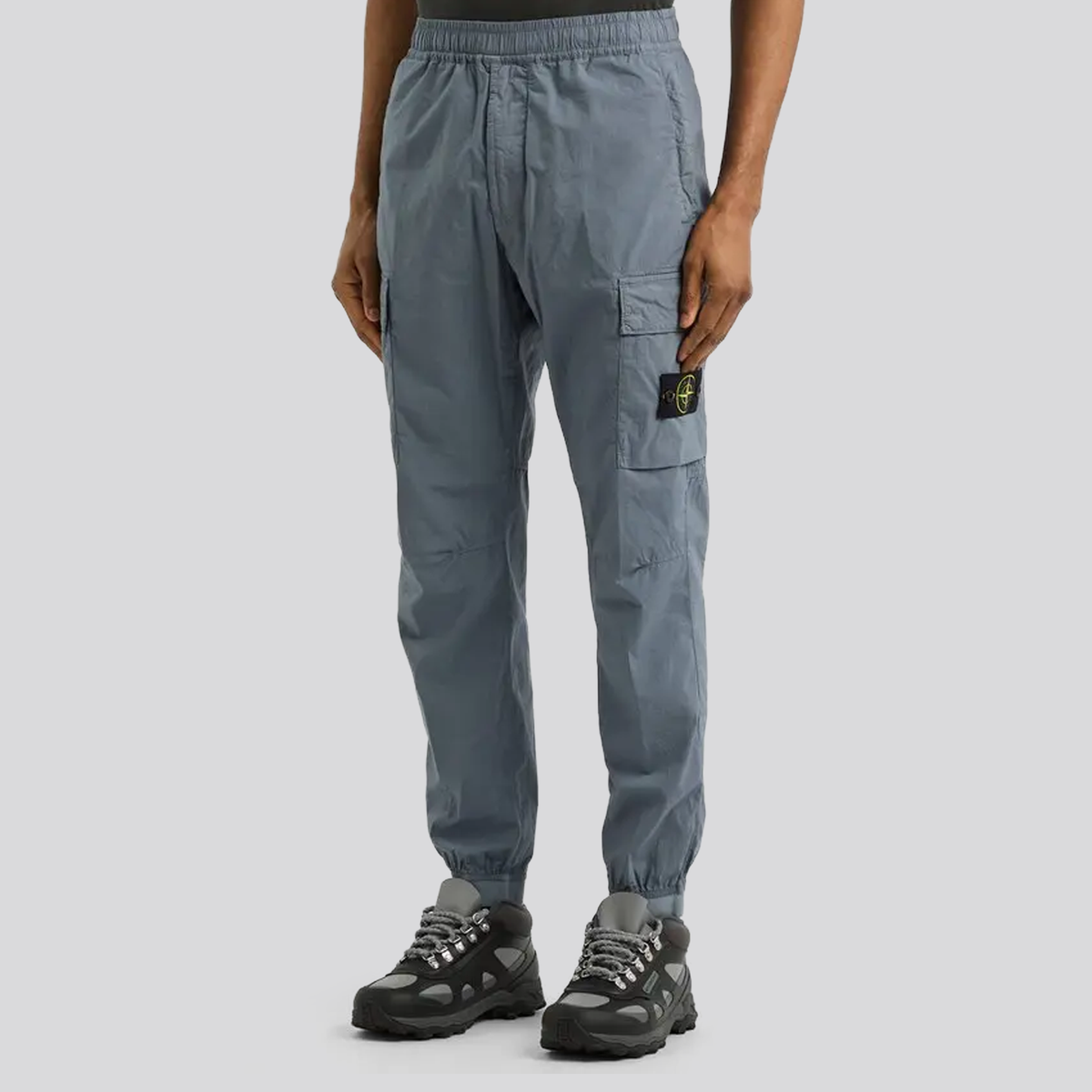 Pantalón Azul Stone Island Logo Patch Paracadute