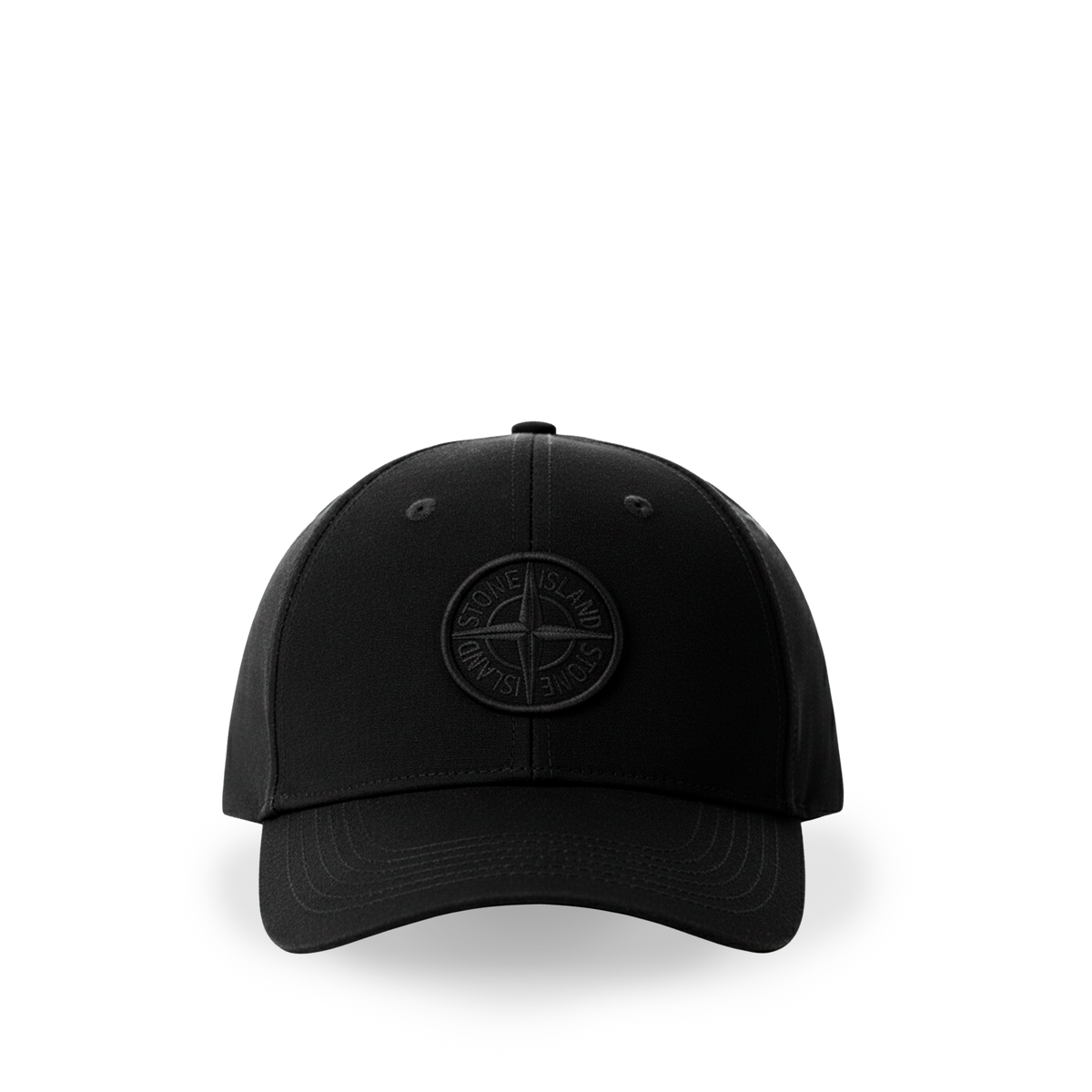 Gorra Negra Stone Island Embroidered Logo