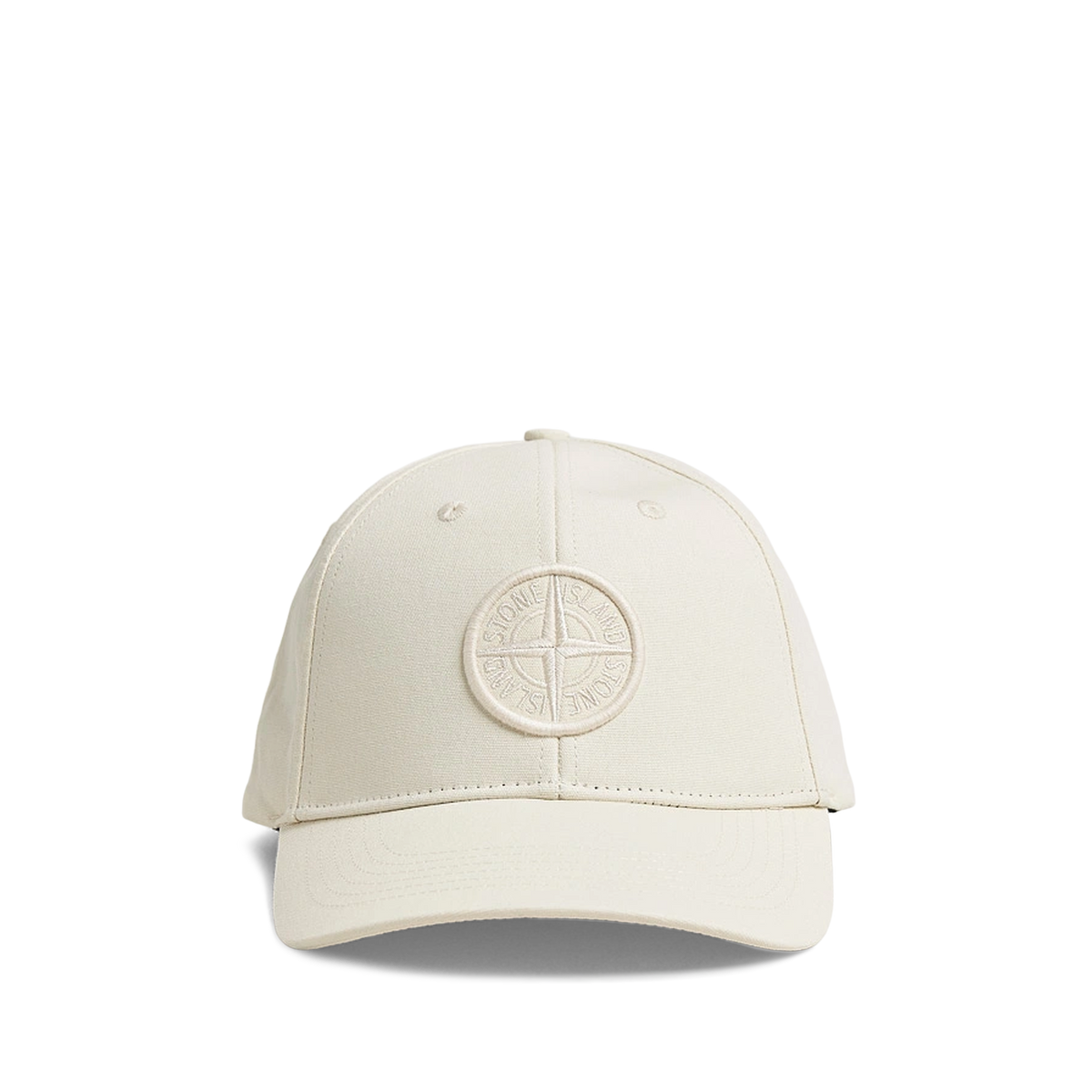 Gorra Crema Stone Island Embroidered Logo