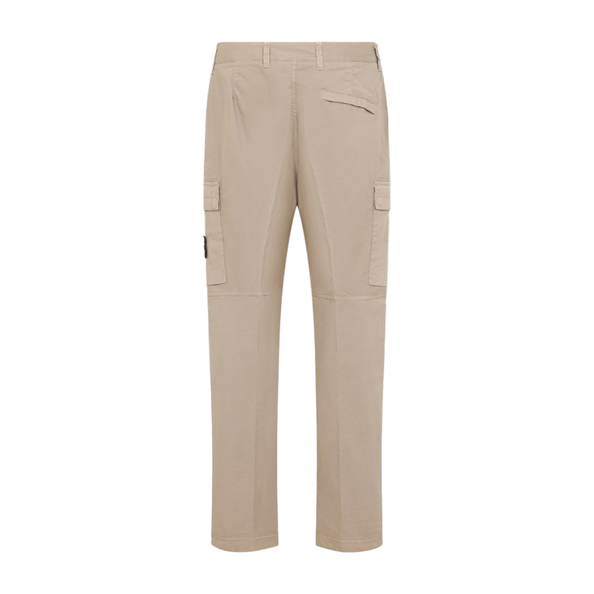 Pantalón Beige Stone Island Double Pocket Logo Patch