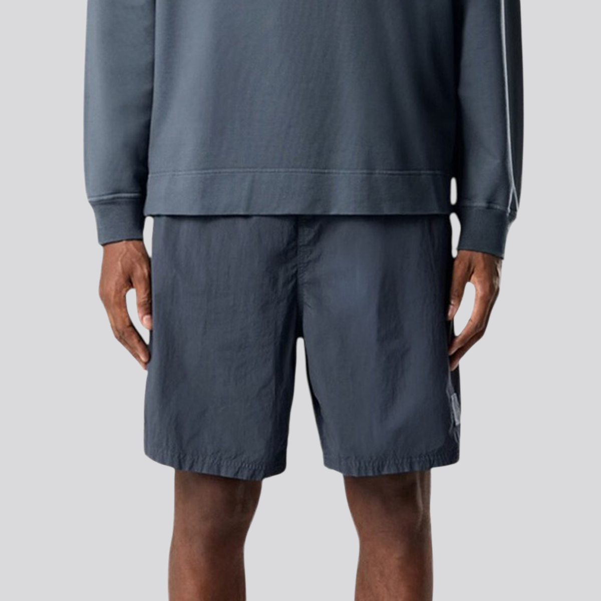 Pantaloneta Azul Stone Island Ghost