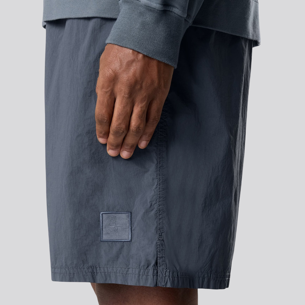 Pantaloneta Azul Stone Island Ghost