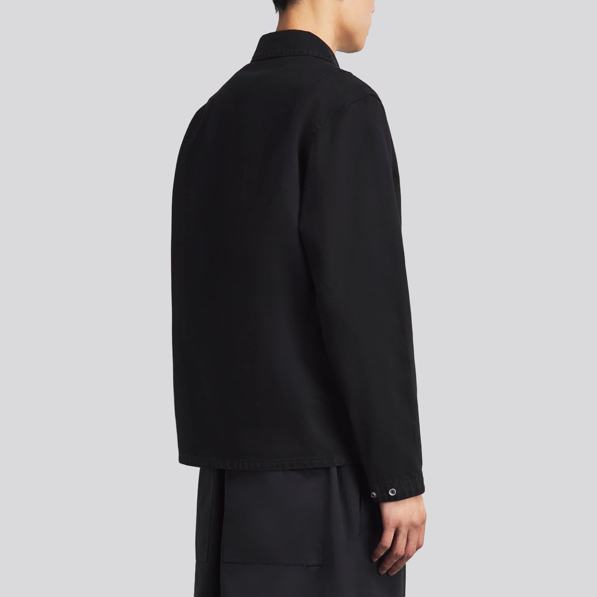 Chaqueta Negra Stone Island Overshirt Marina