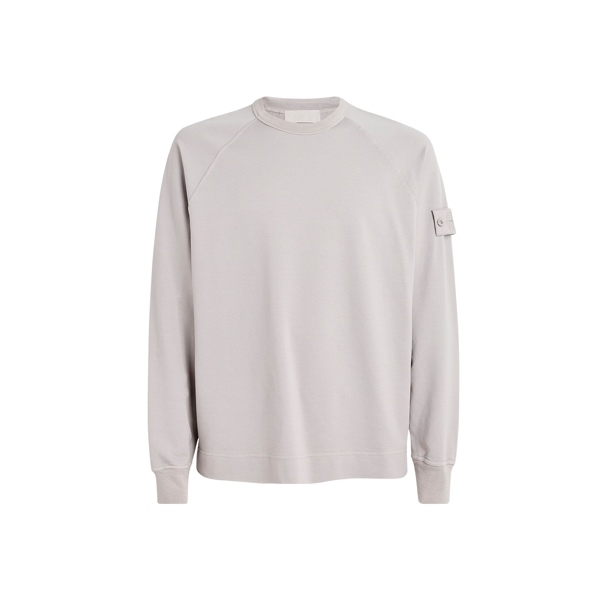 Buzo Gris Stone Island Logo Patch Ghost