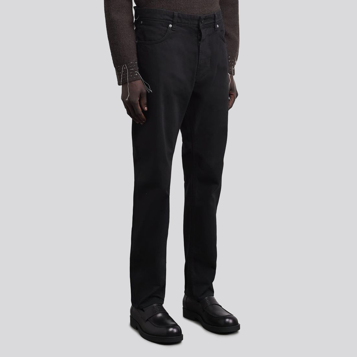 Jean Negro Stone Island Regular Straight