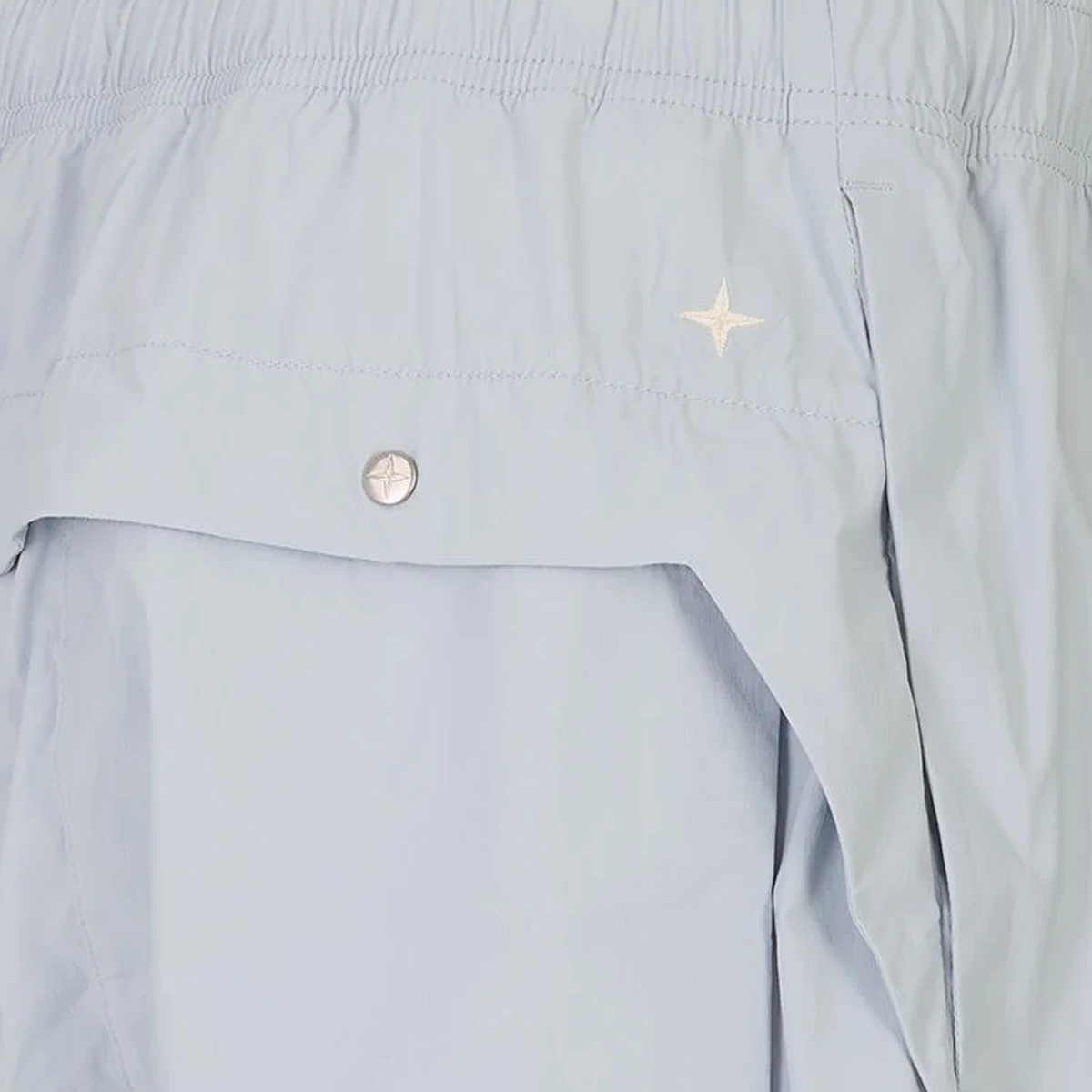 Pantalón Azul Stone Island Logo Patch Double Pocket