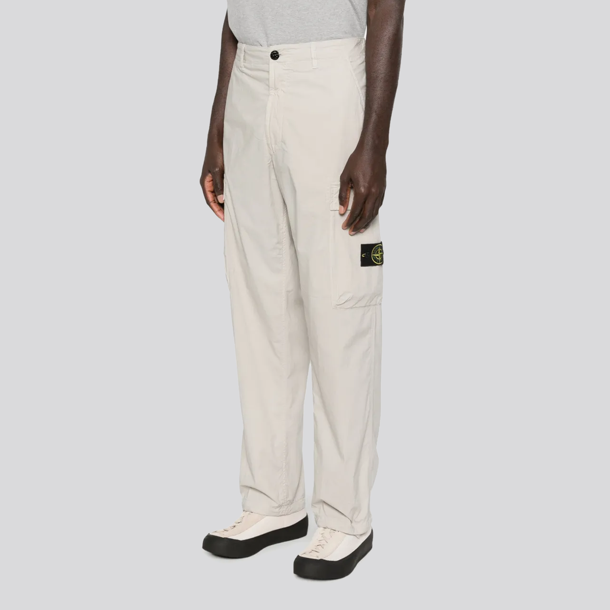 Pantalón Gris Stone Island Cargo Pocket