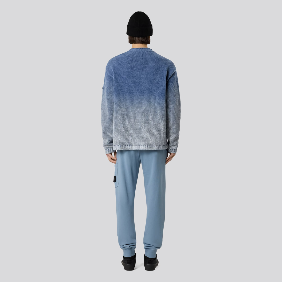 Sudadera Azul Stone Island Pocket Logo Patch