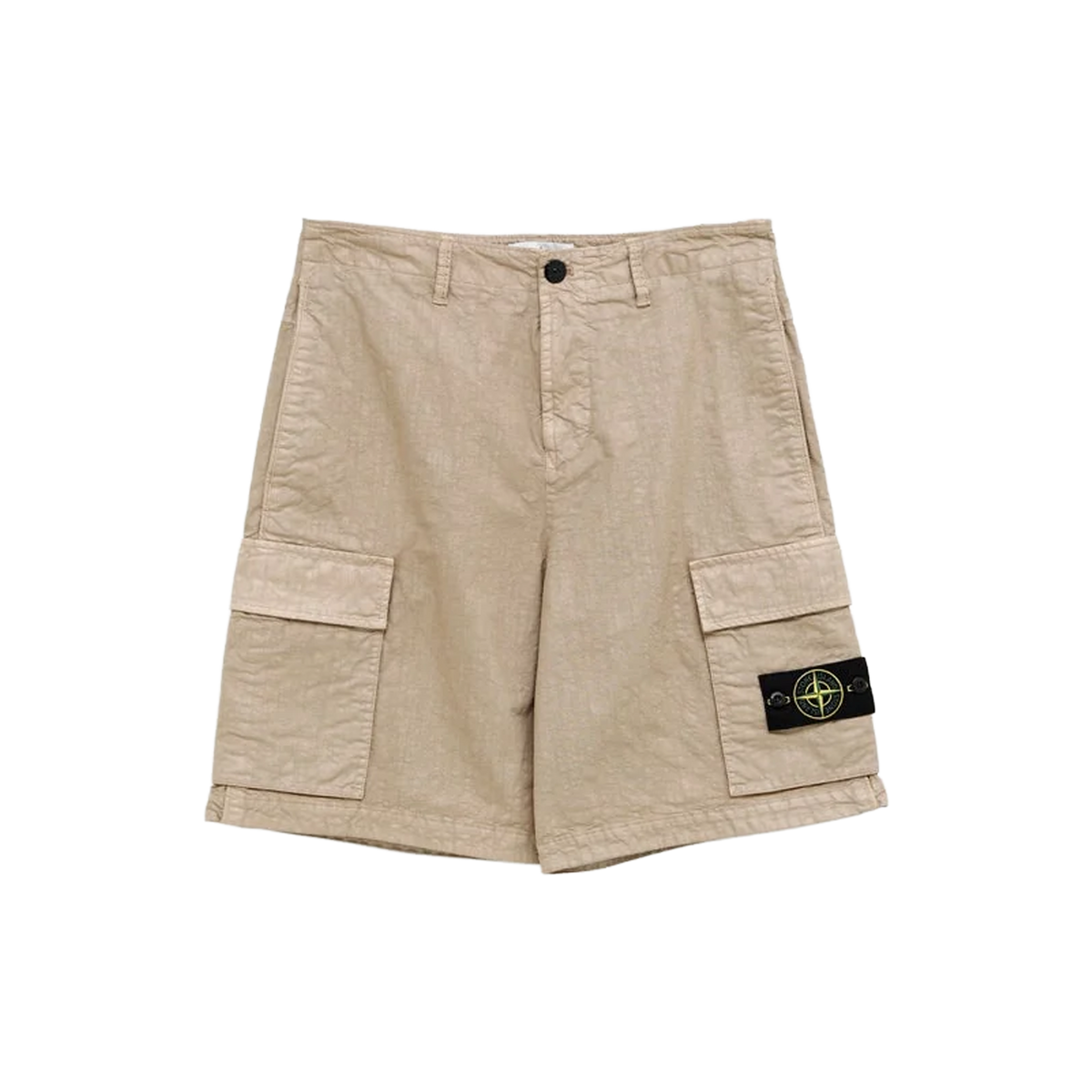 Short Beige Stone Island Loose Wide