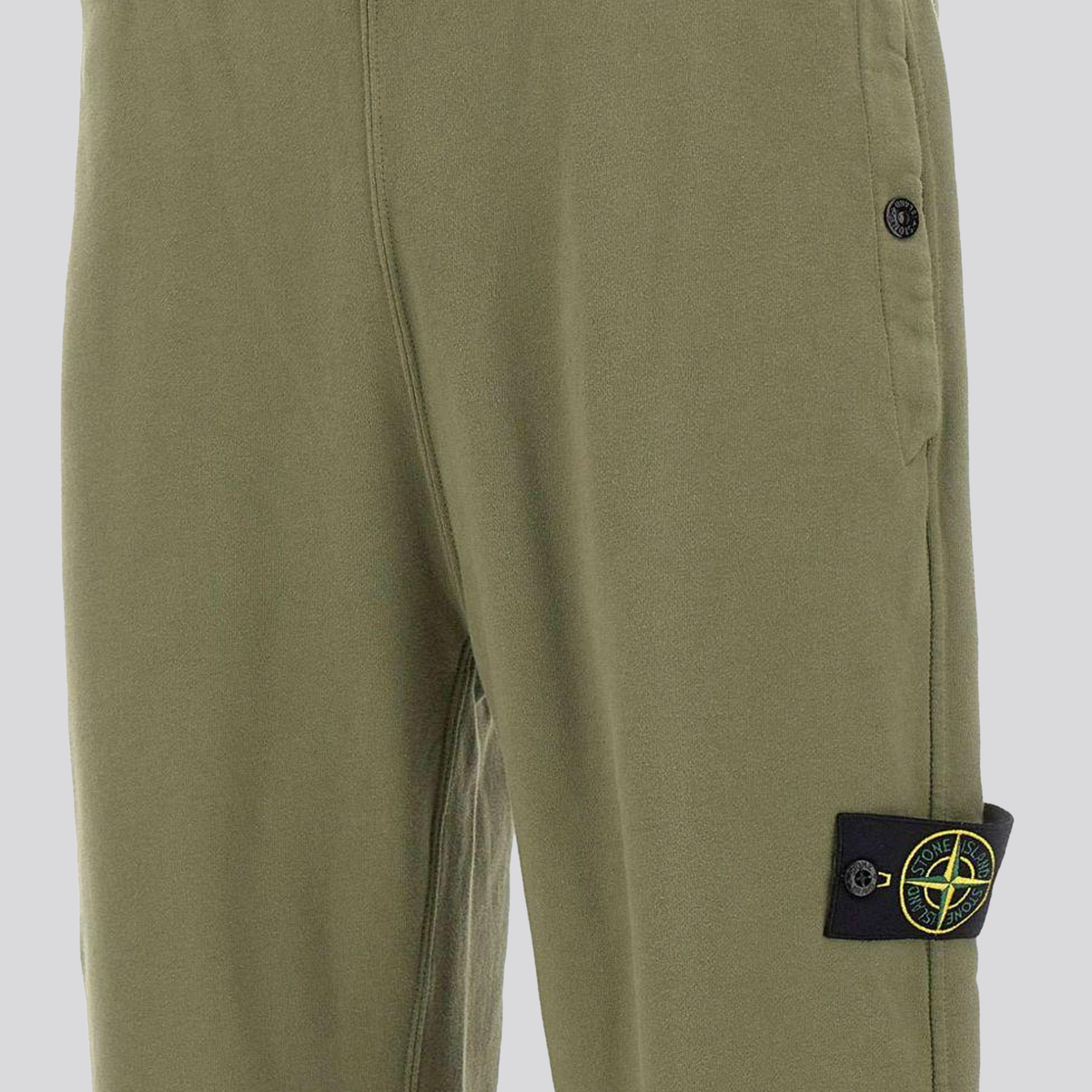 Sudadera Verde Stone Island Logo Patch