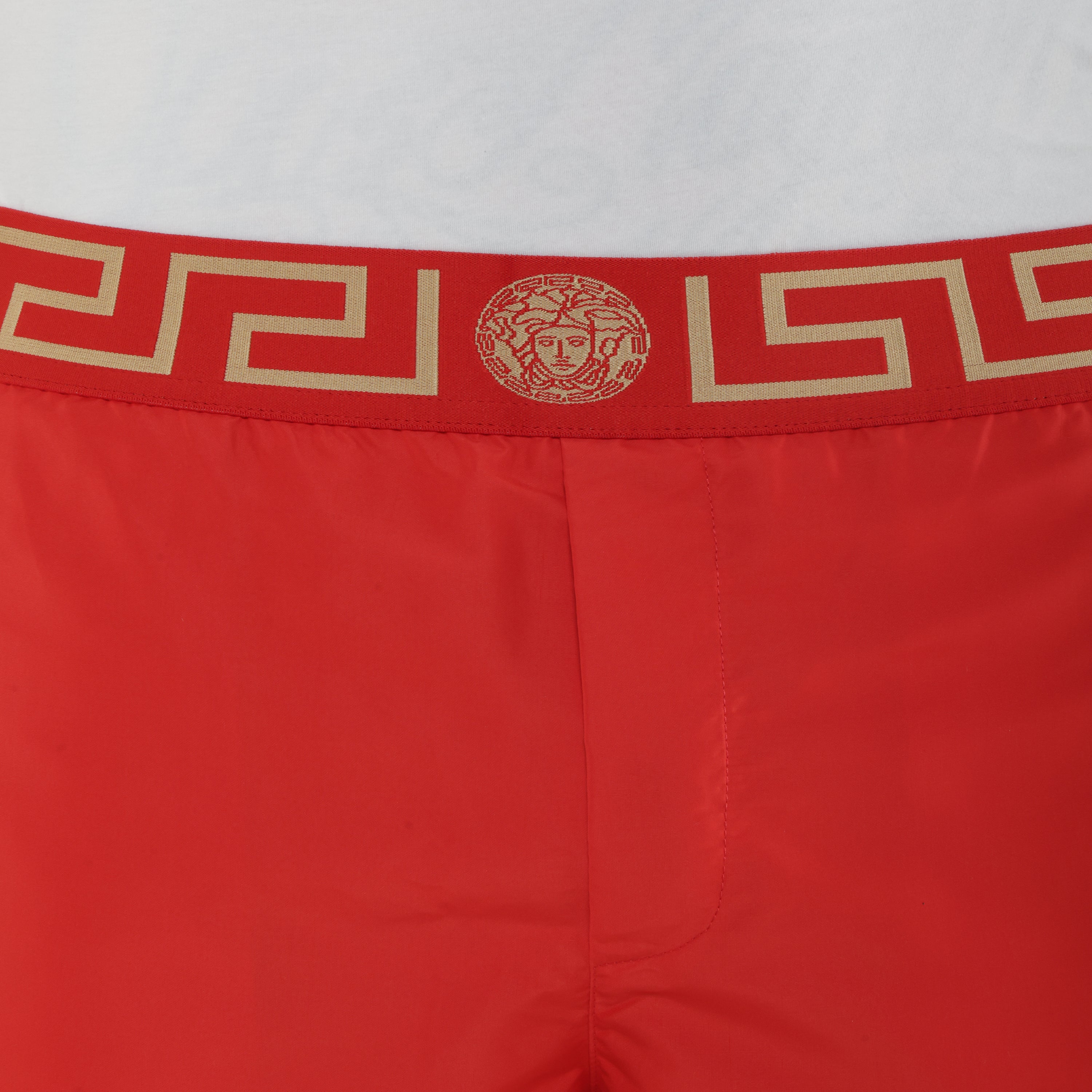 Pantaloneta Roja Versace Greca