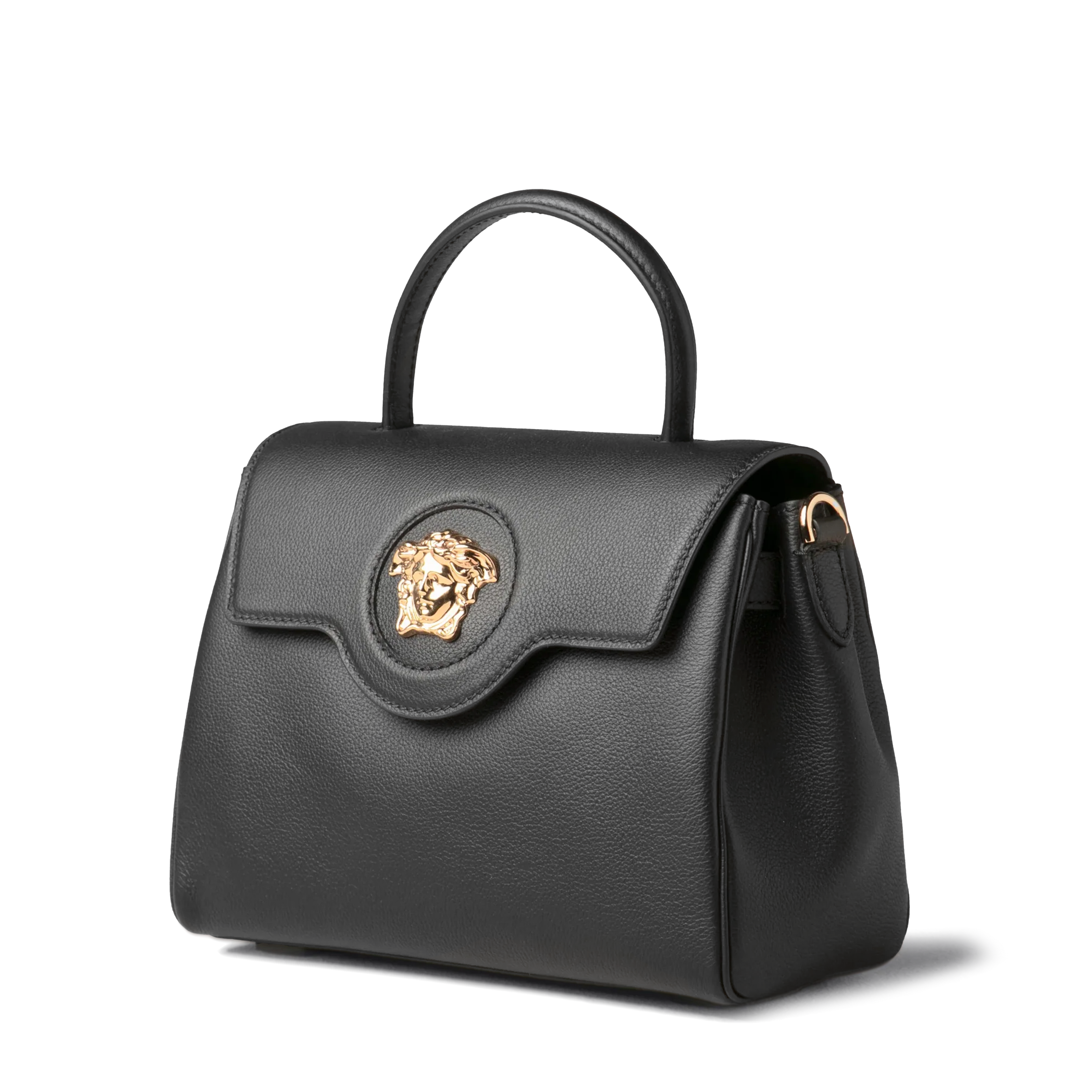 Bolso Negro Versace Oro Medusa