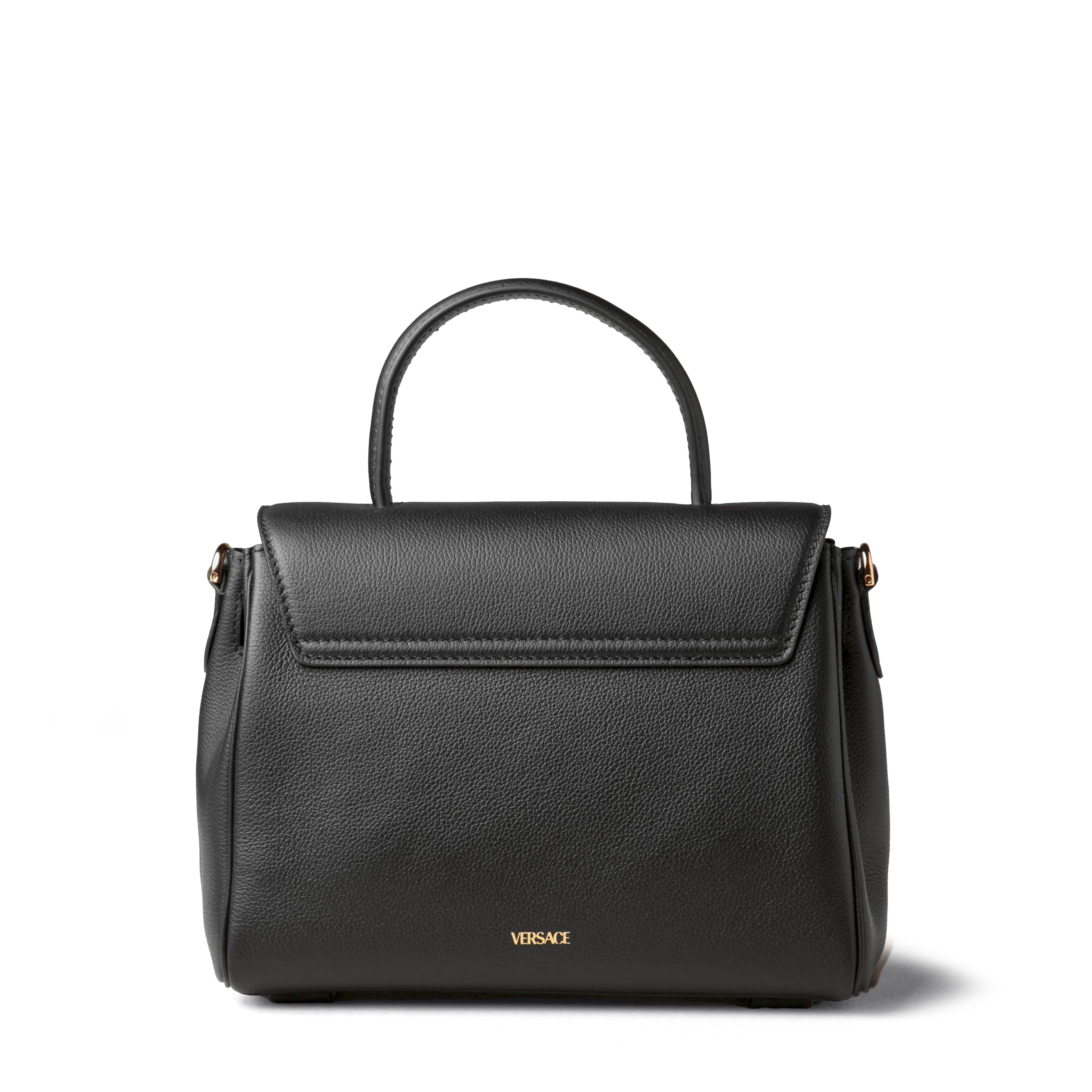 Bolso Negro Versace Oro Medusa