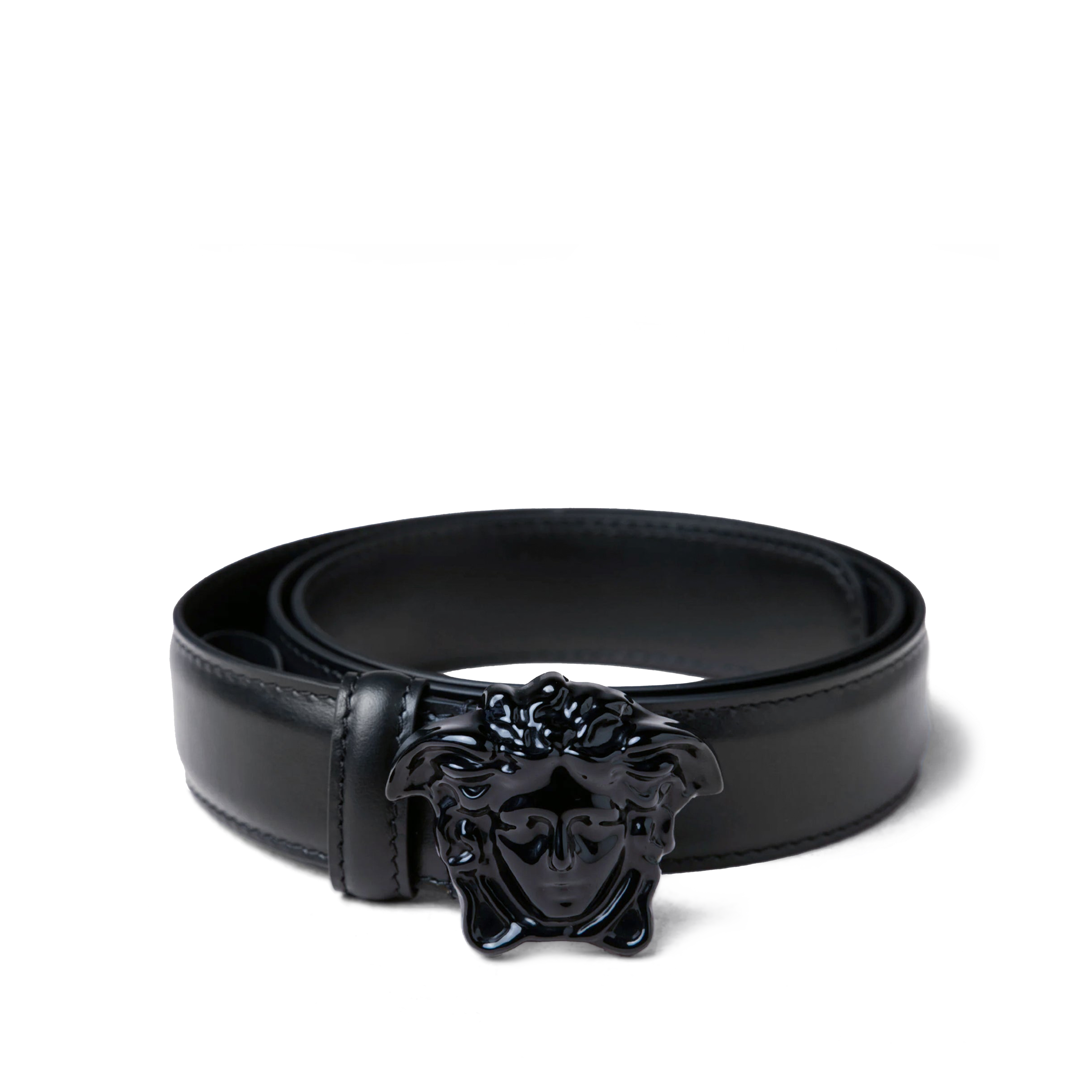 Cinturón Negro Negro Versace Medusa