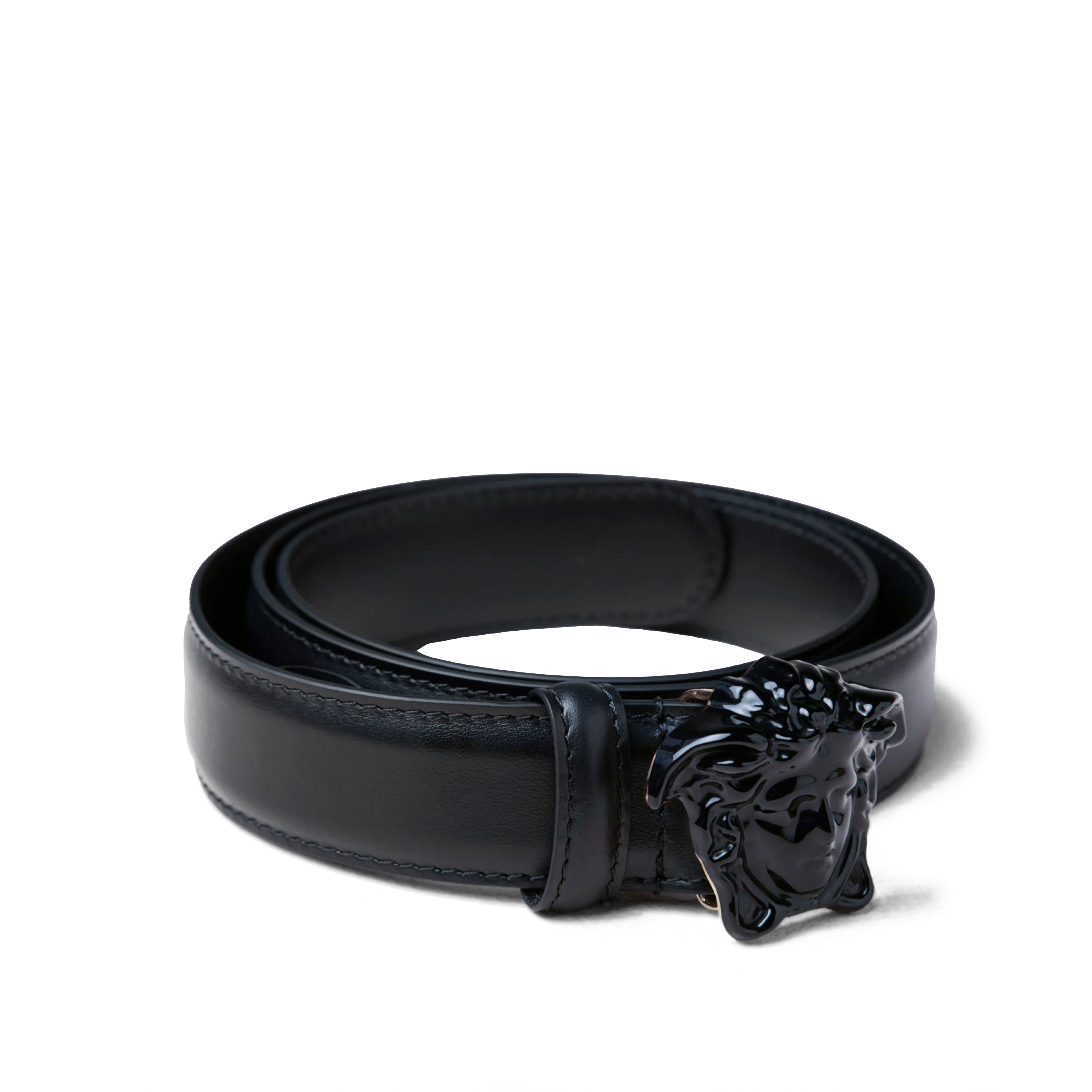 Cinturón Negro Negro Versace Medusa