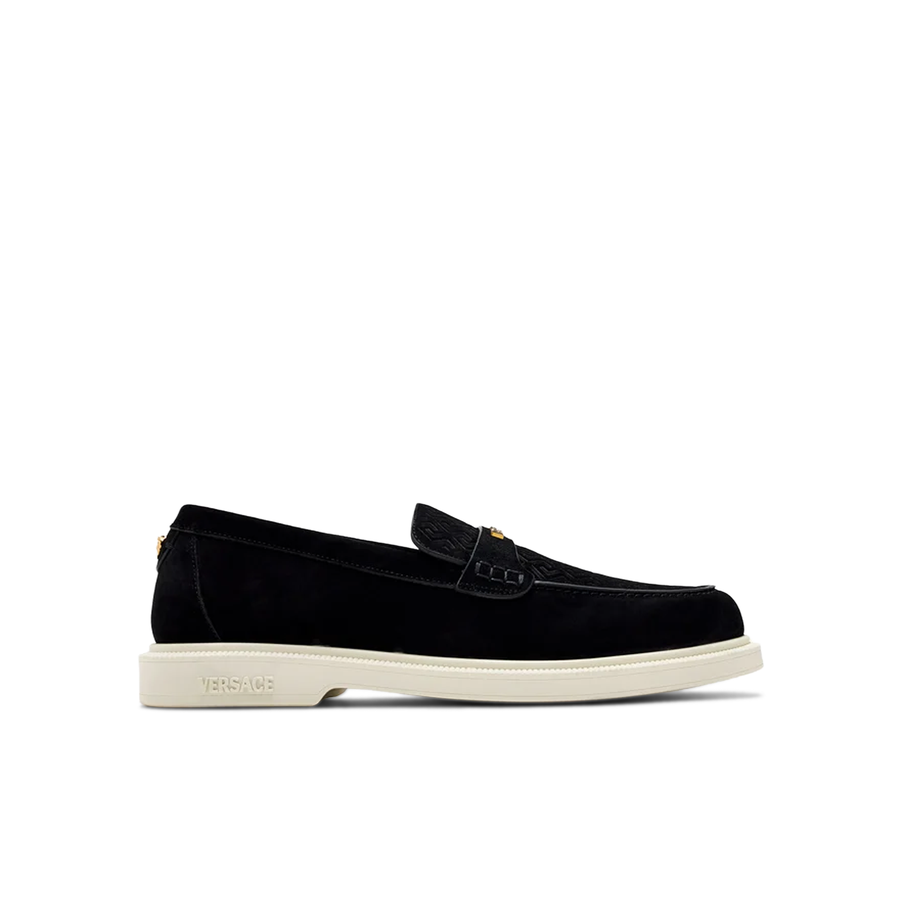 Mocassine Negro Versace Giuliano
