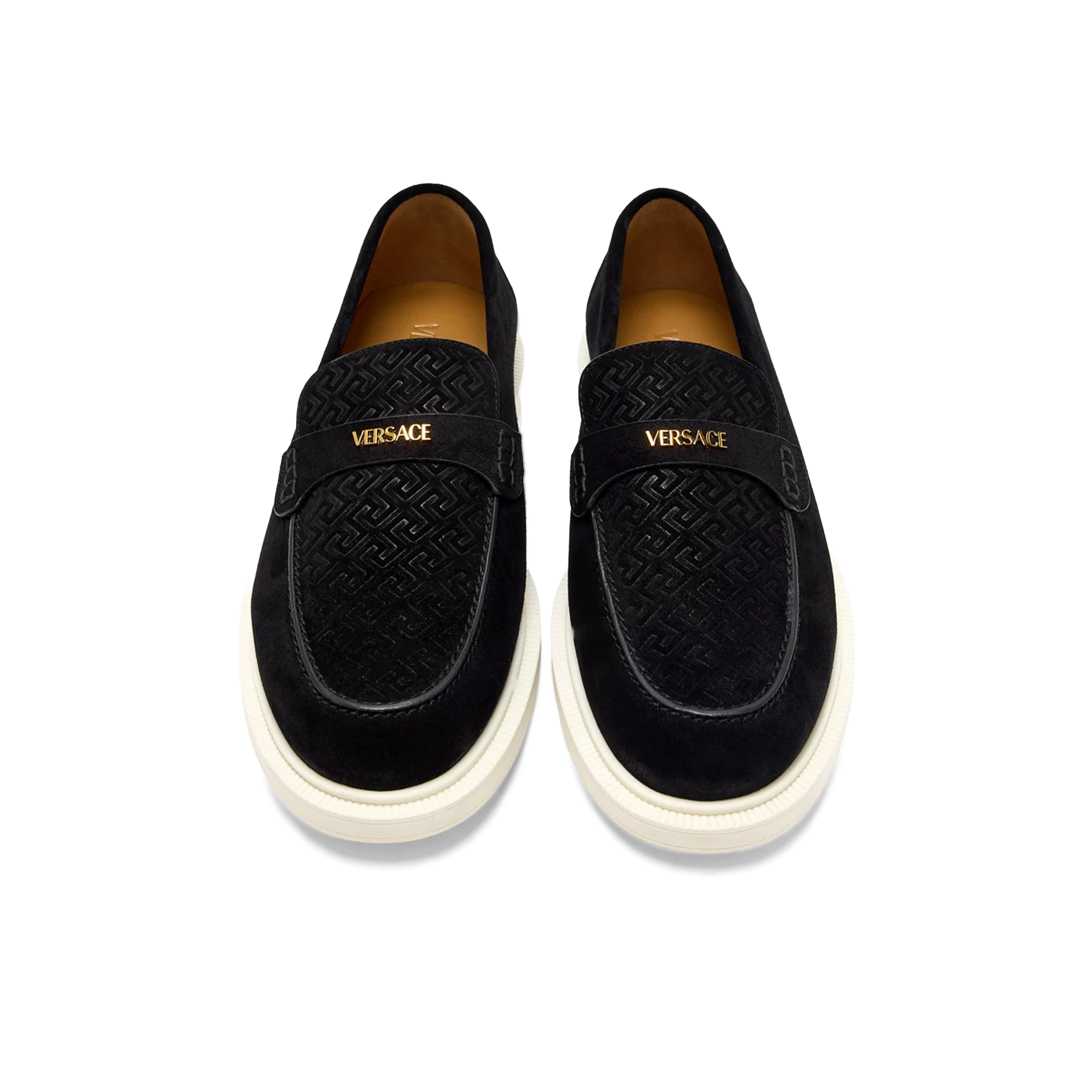 Mocassine Negro Versace Giuliano