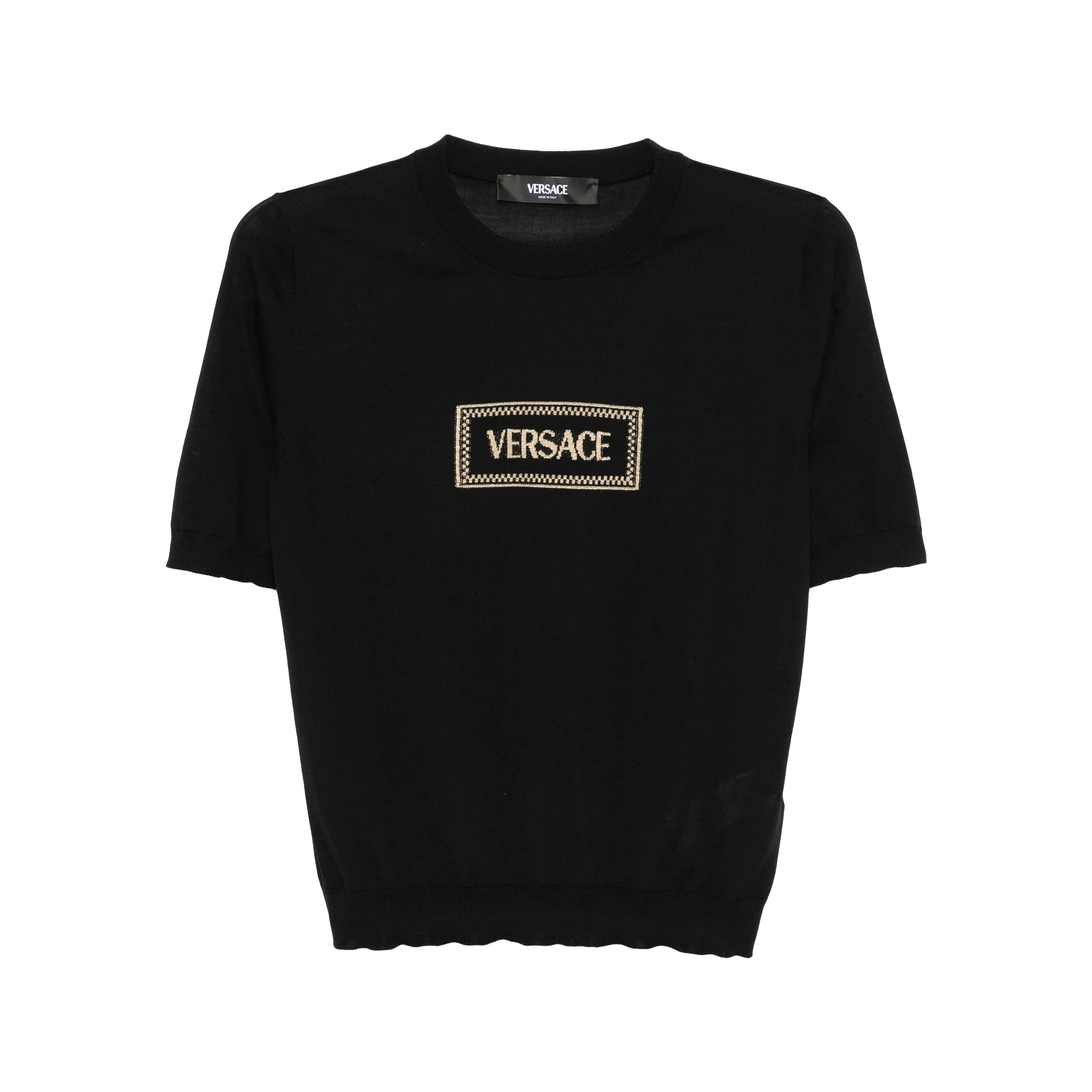 Suéter Negro Versace Gold Logo