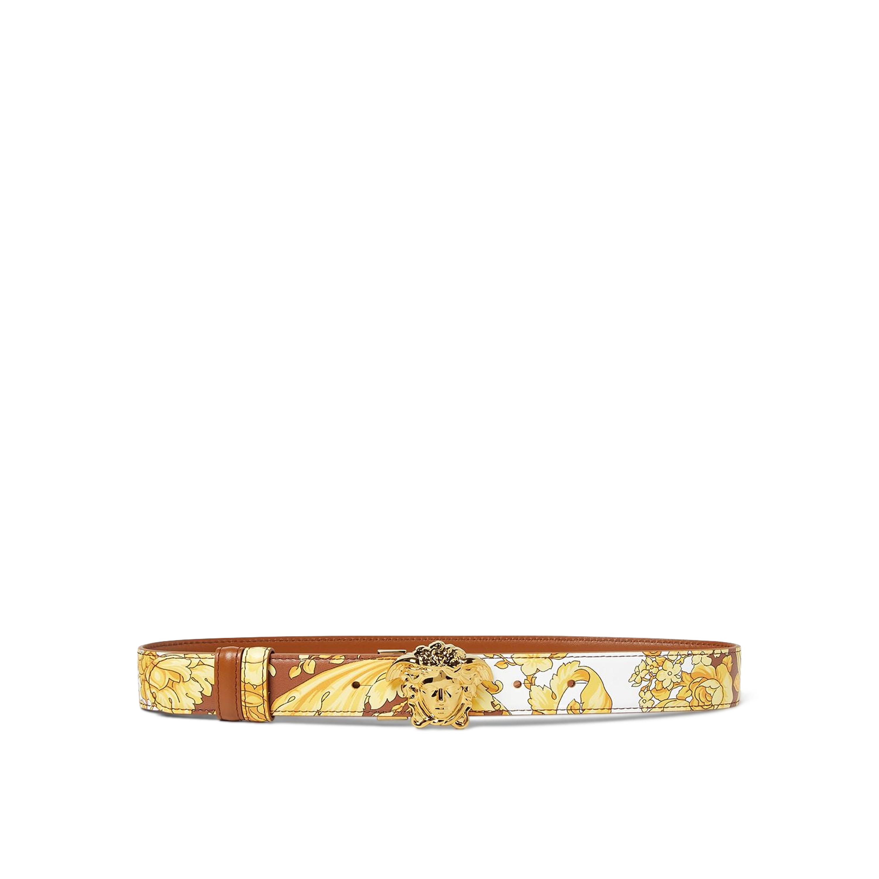 Cinturón Café Versace Medusa Reversible