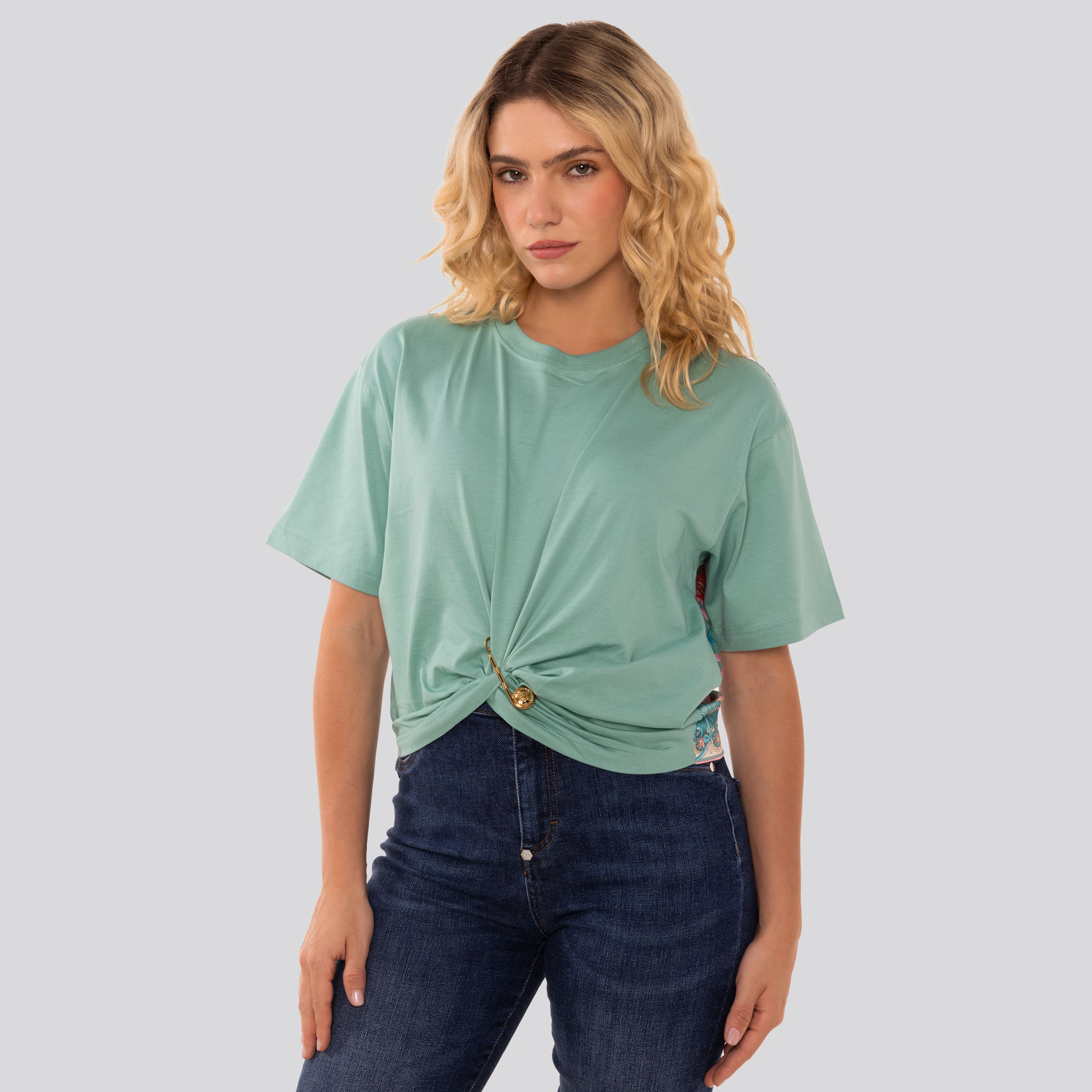 Camiseta Aguamarina Versace Pin
