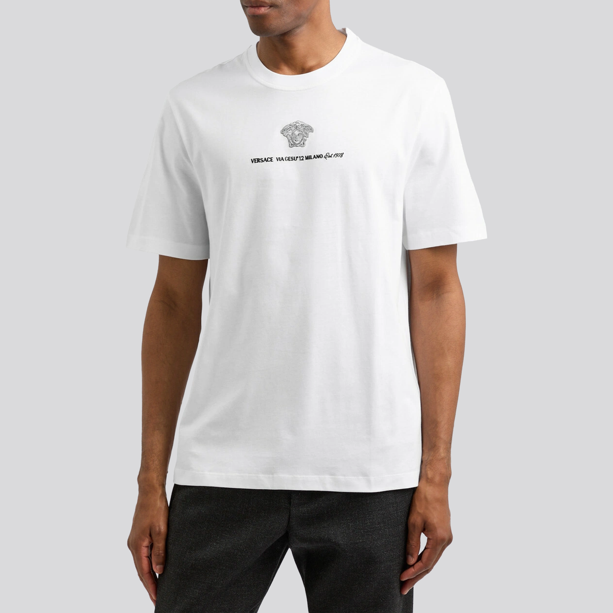 Camiseta Blanca Versace Via Gesu