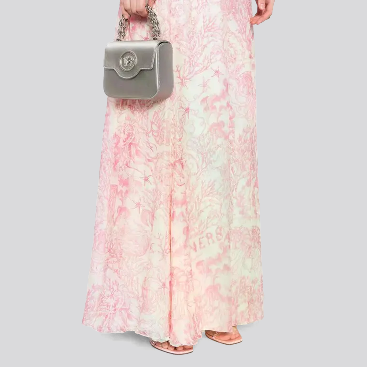 Cartera Gris Versace La Medusa Mini