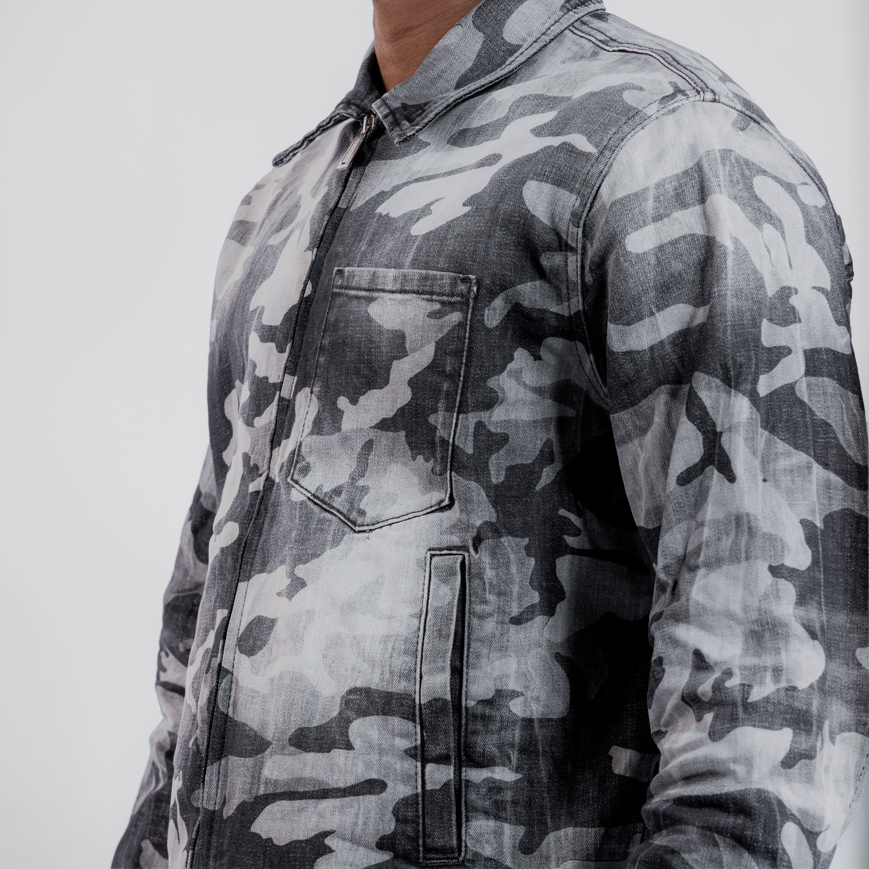 Chaqueta Negra Dsquared2 Camou