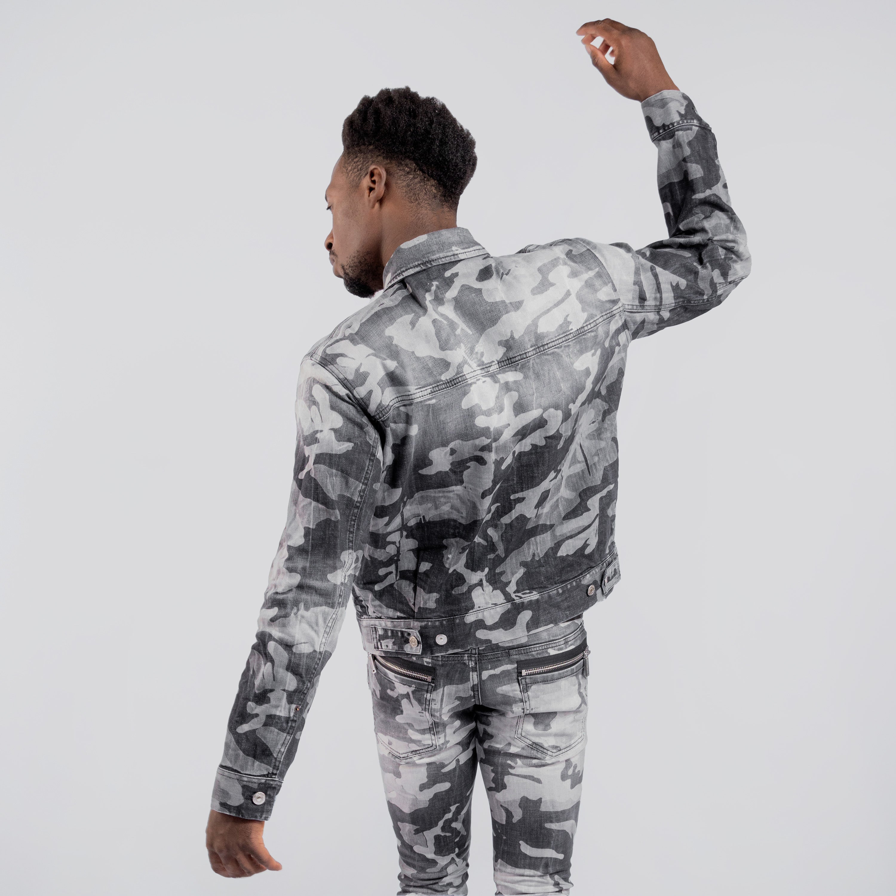 Chaqueta Negra Dsquared2 Camou