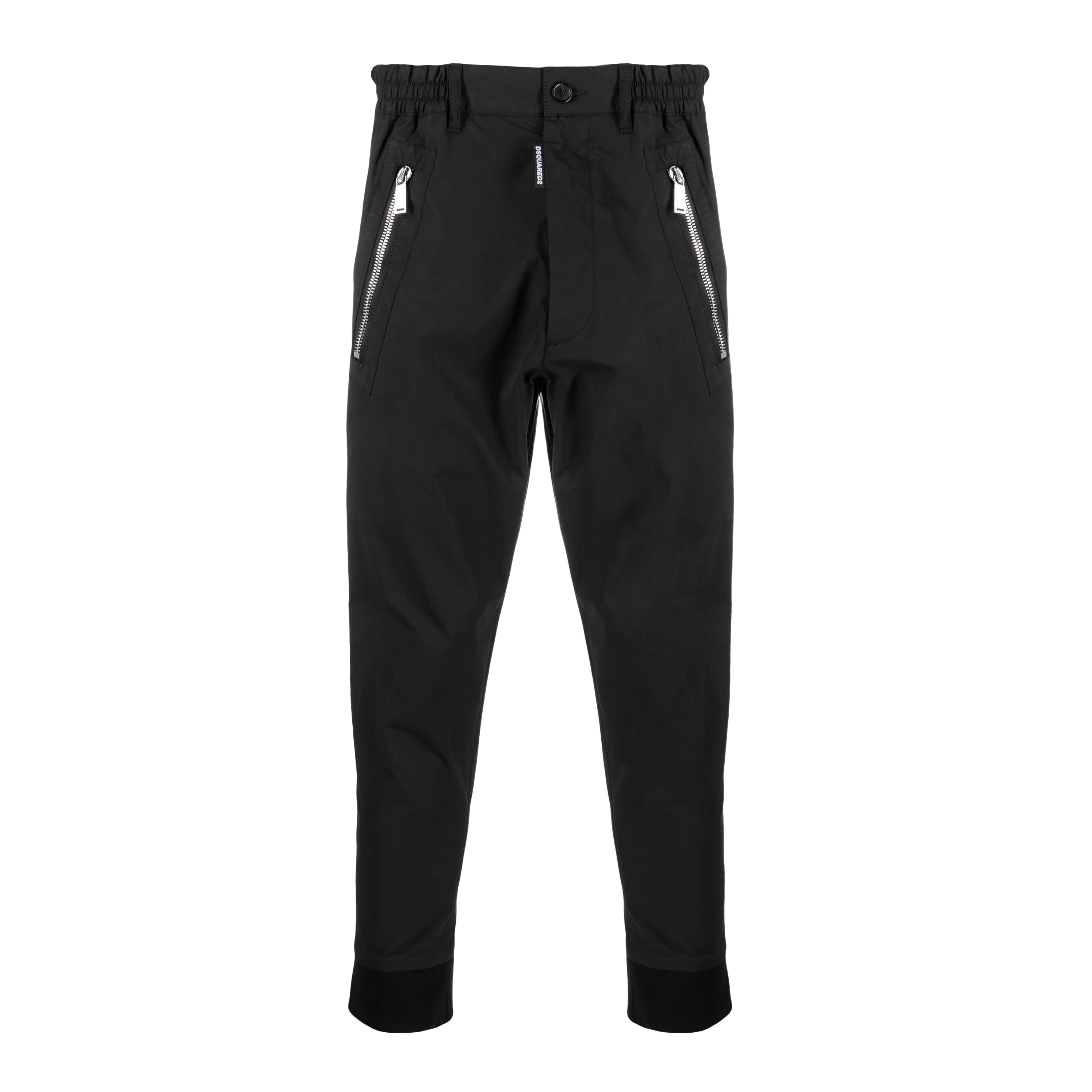 Pantalón Negro Dsquared2 Zip Pockets