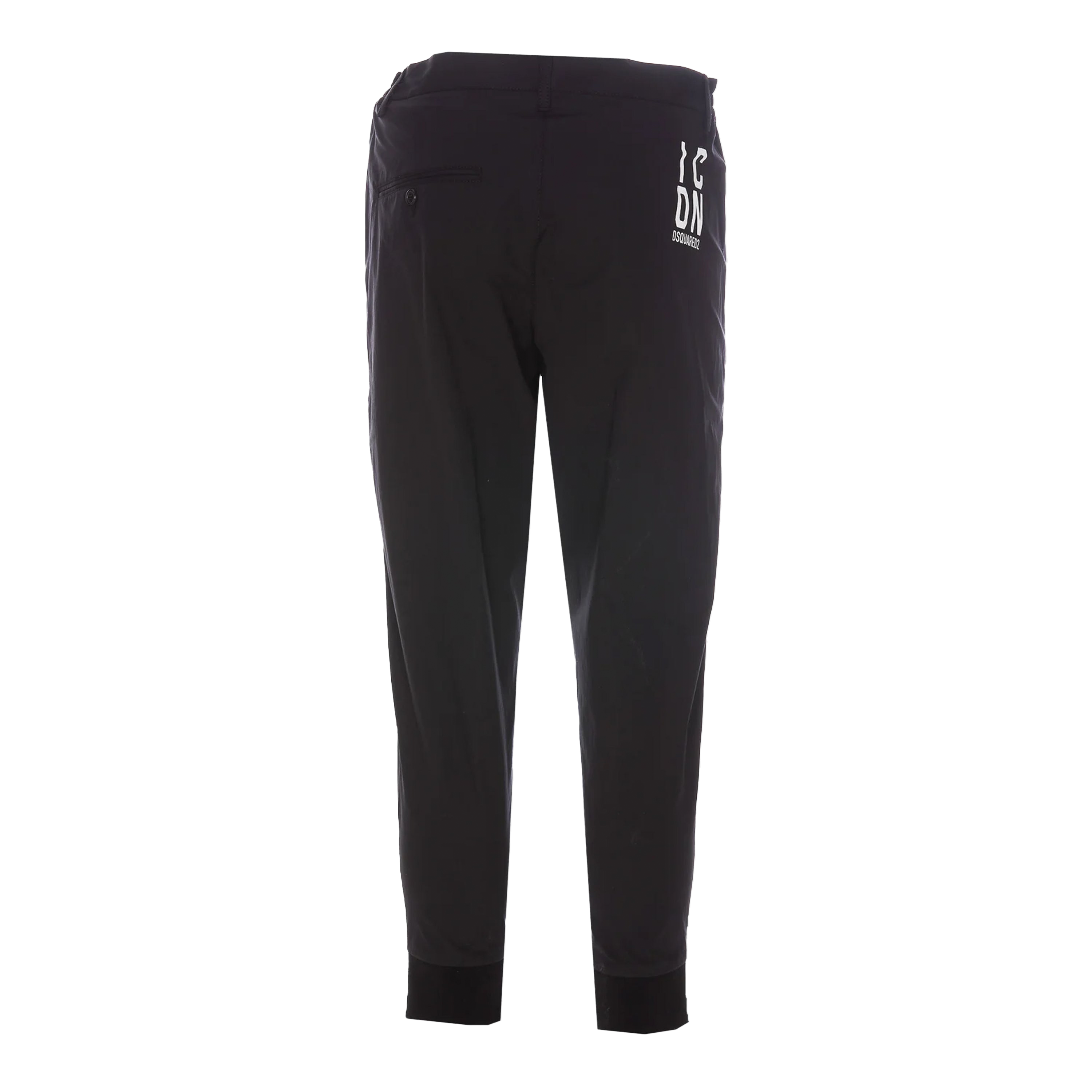 Pantalón Negro Dsquared2 Zip Pockets
