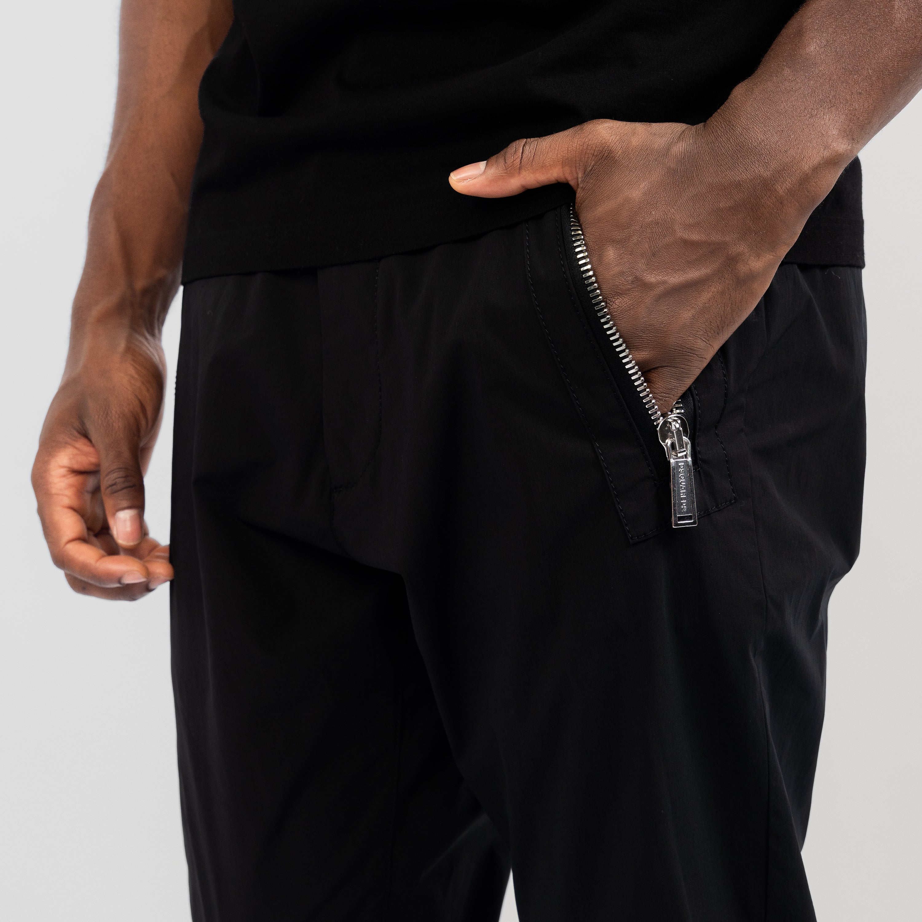 Pantalón Negro Dsquared2 Zip Pockets