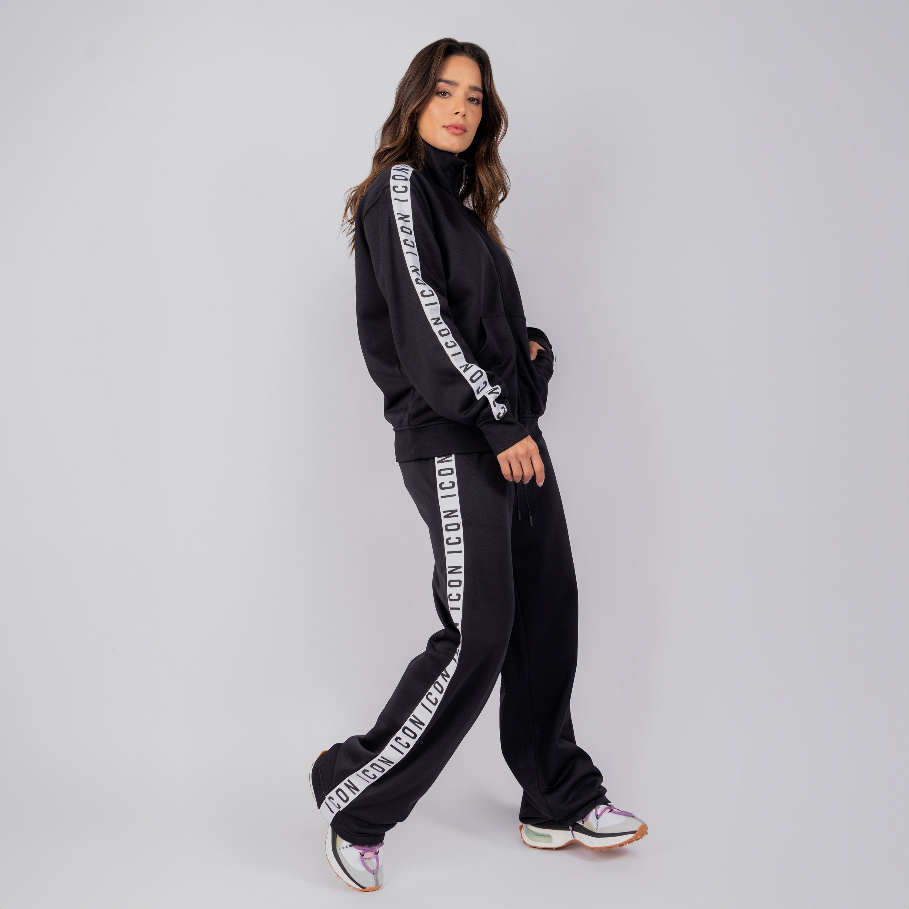 Sudadera Negra Dsquared2 Icon Side Logo