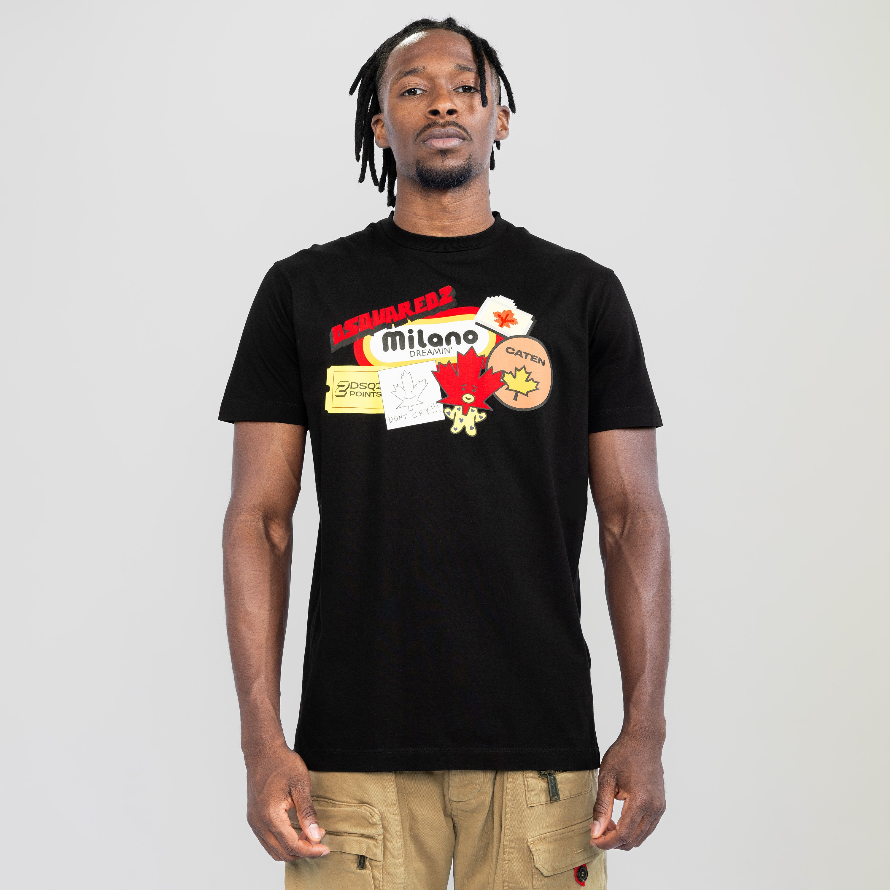 Camiseta Negra Dsquared2 Milano Dreamin