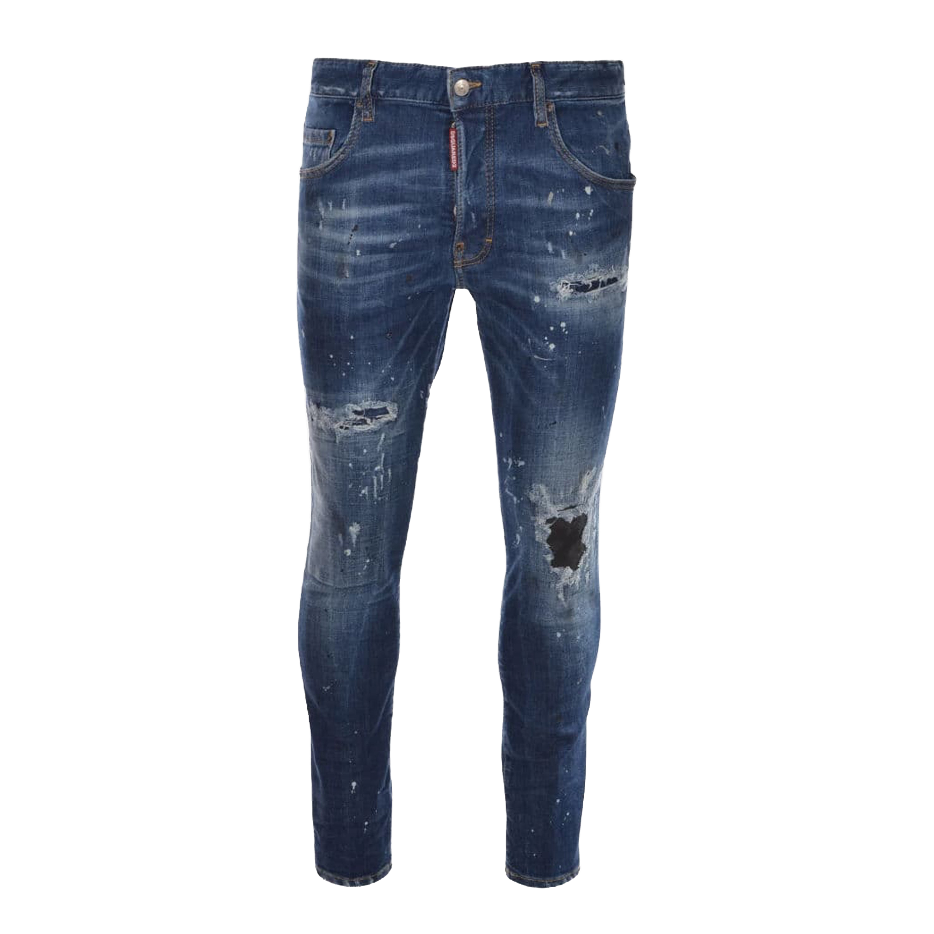 Jeans Denim Dsquared2 Paint Leather Patch