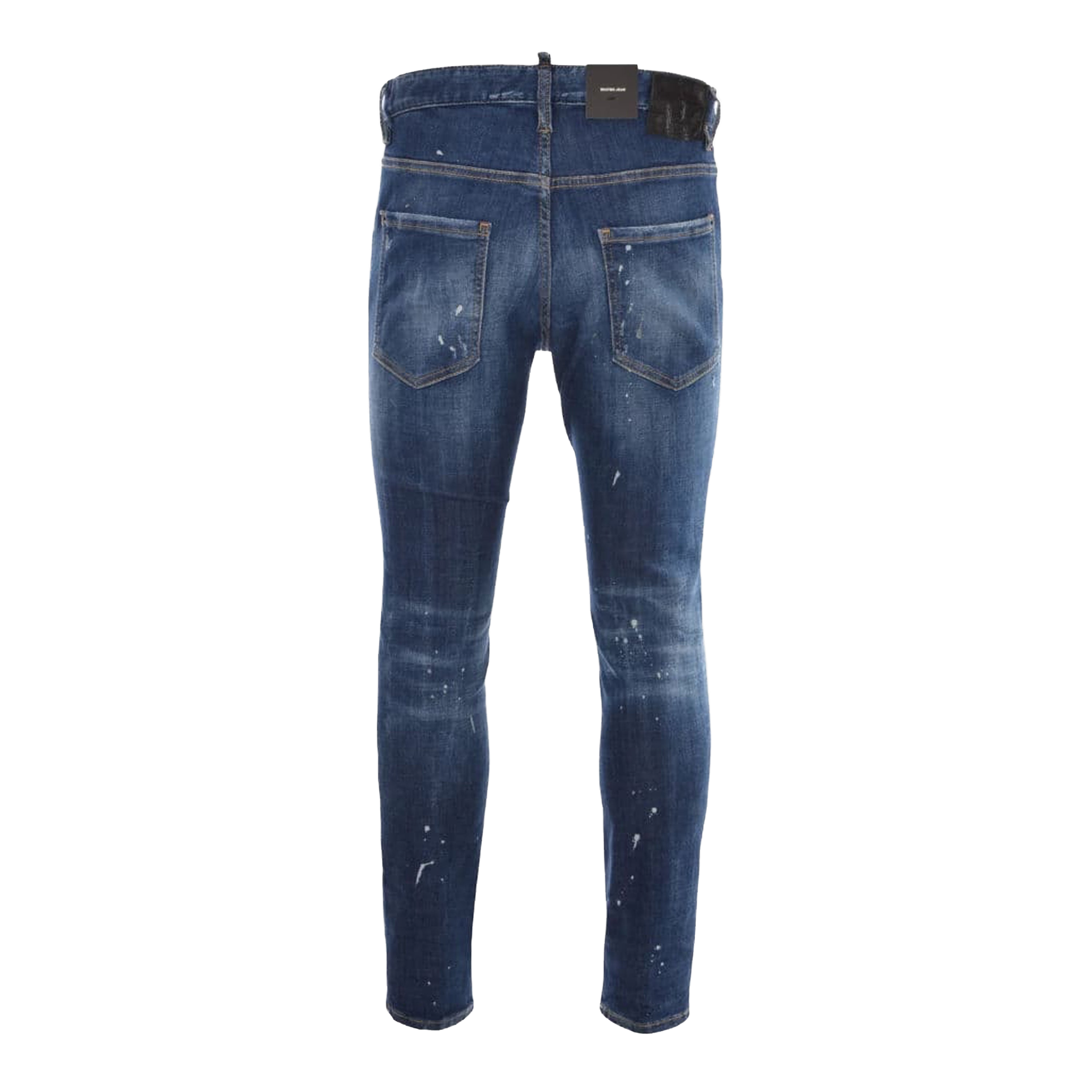 Jeans Denim Dsquared2 Paint Leather Patch