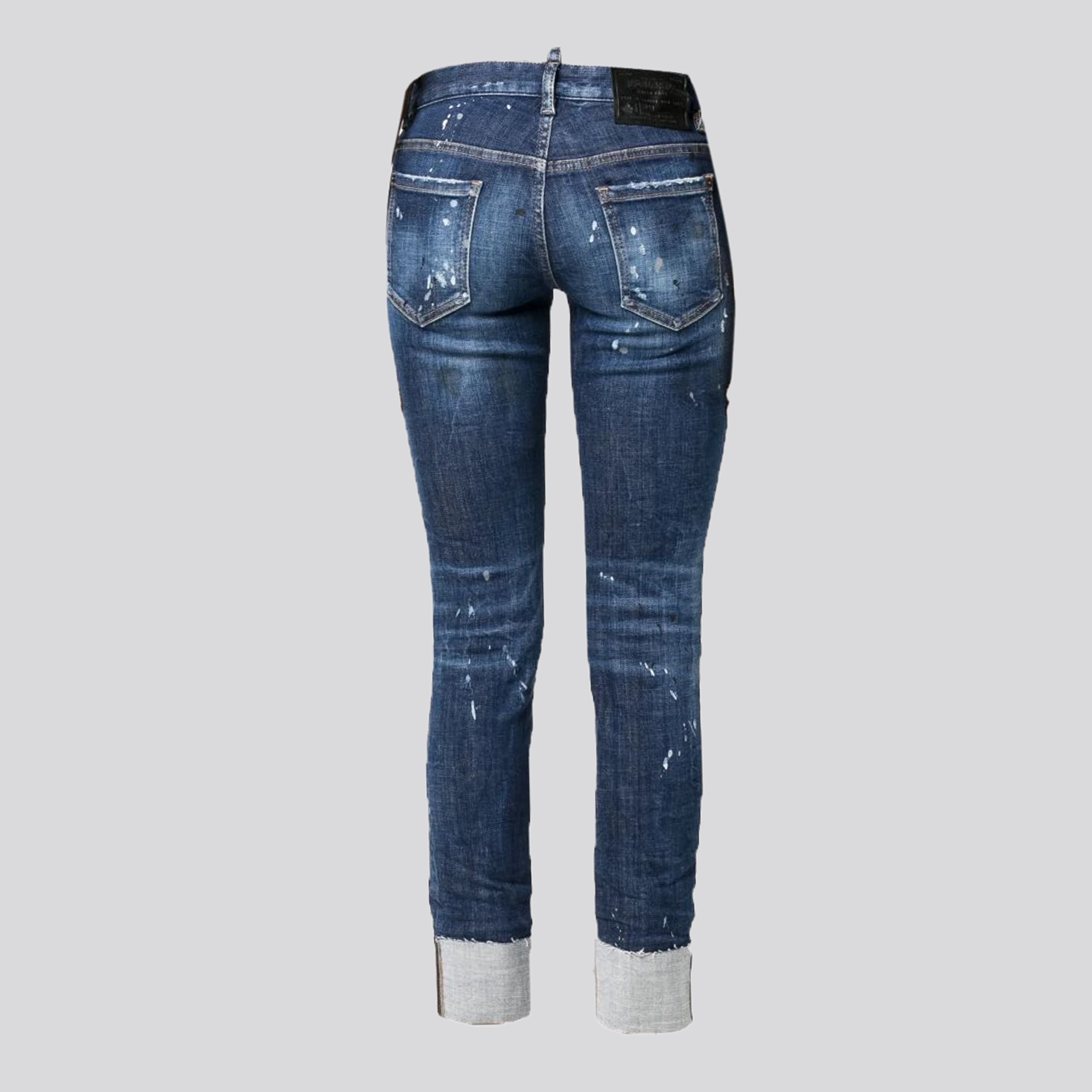 Jeans Denim Dsquared2 Paint Leather Patch