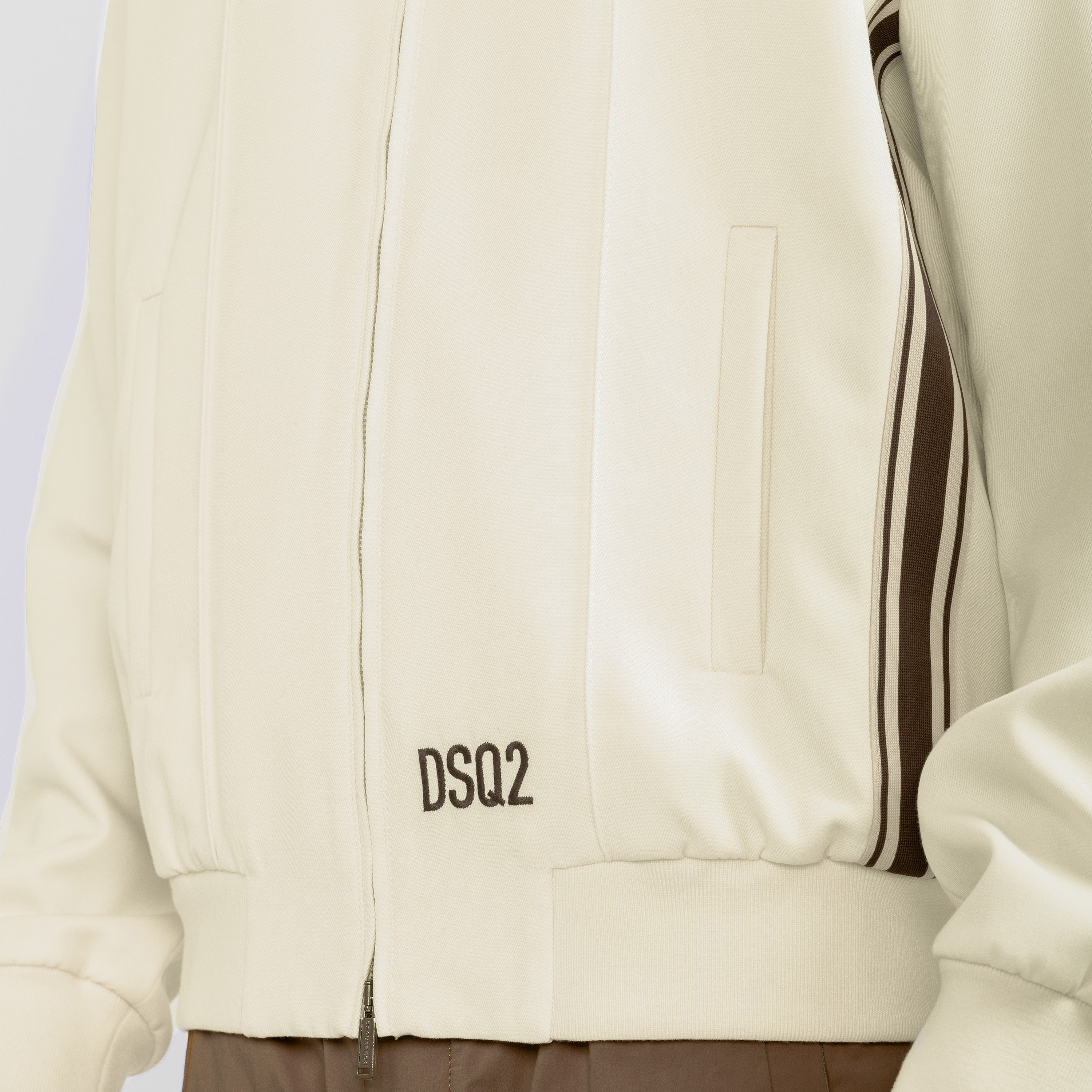 Chaqueta Blanca Dsquared2 Side Stripe