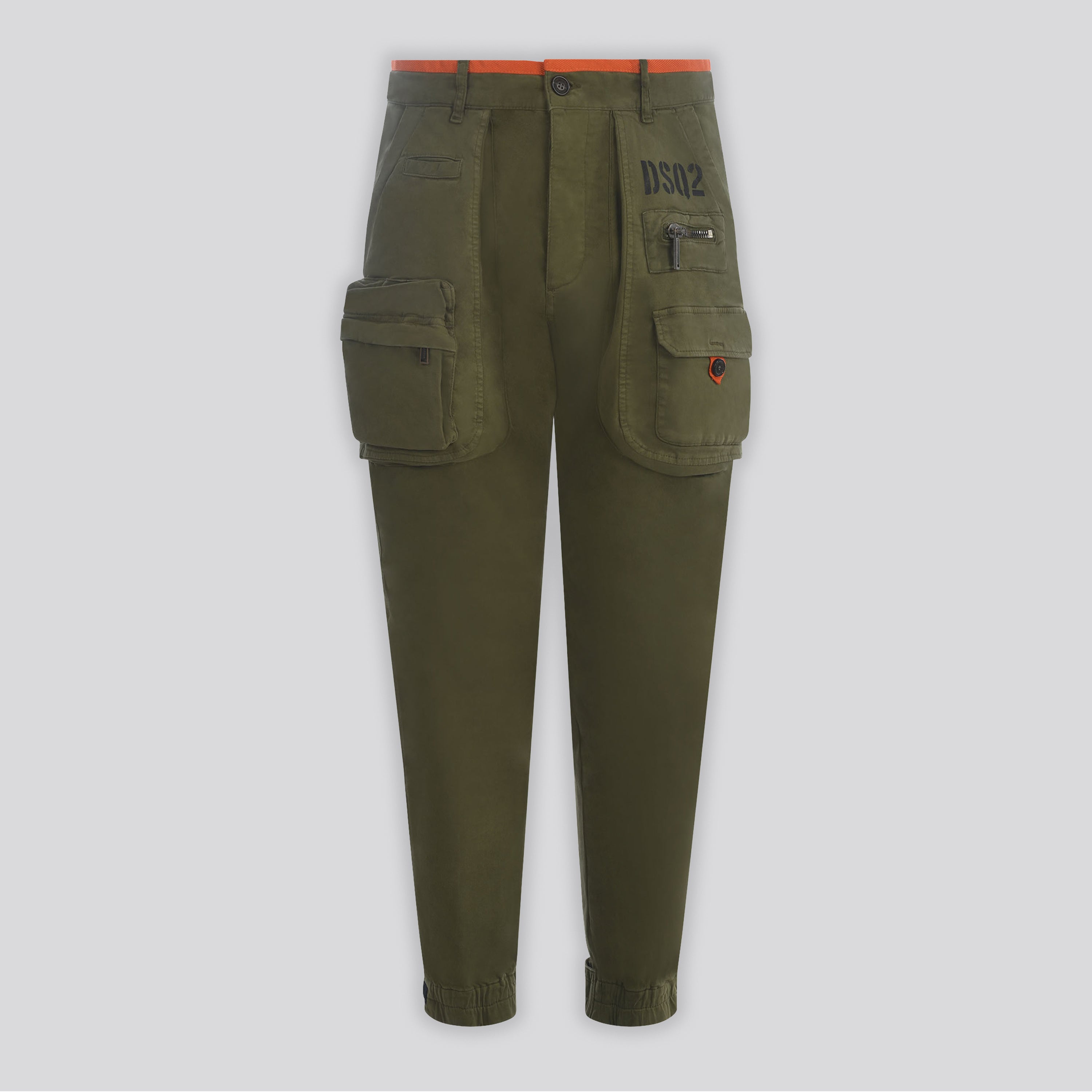 Pantalón Cargo Verde Dsquared2 Multipockets