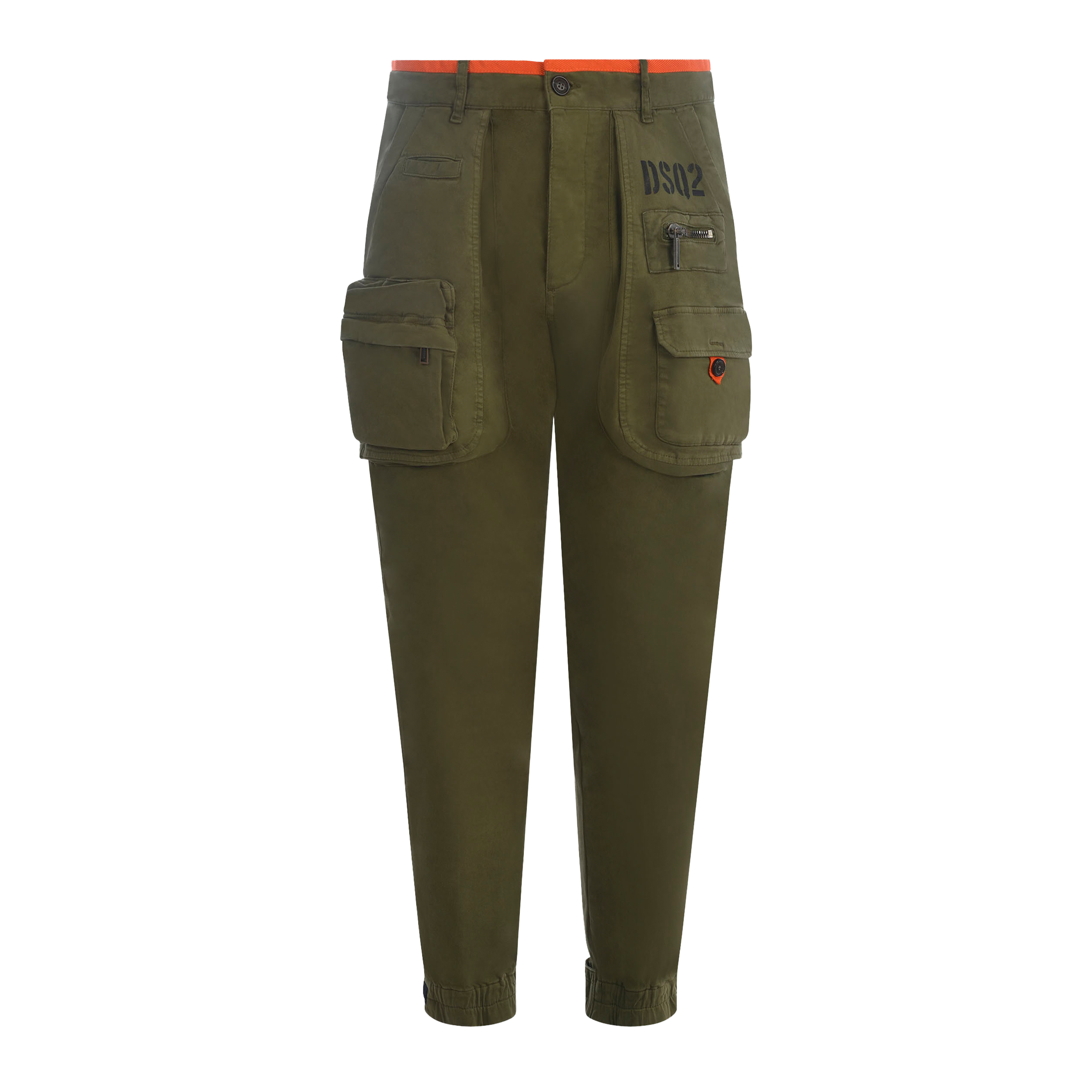 Pantalón Cargo Verde Dsquared2 Multipockets