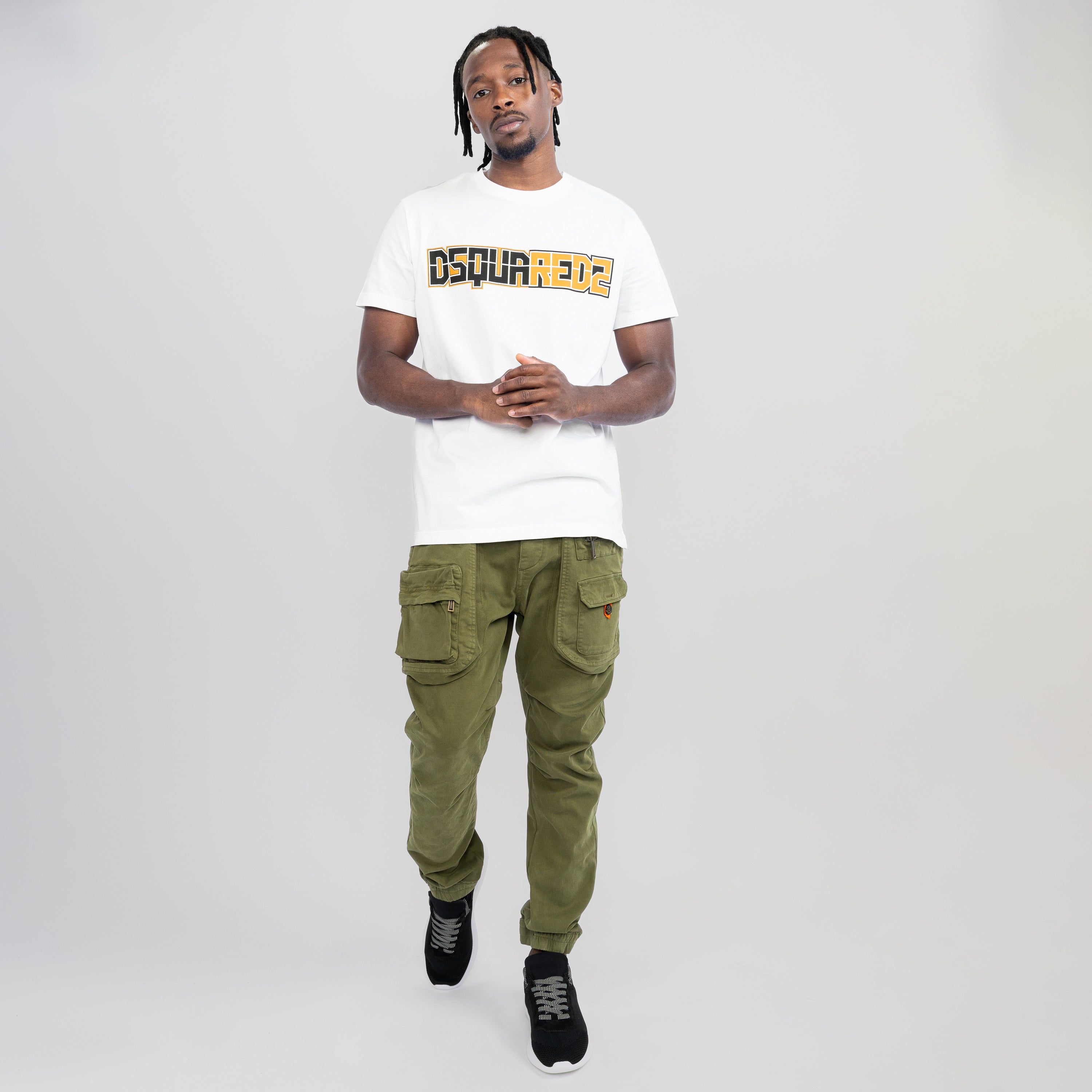 Pantalón Cargo Verde Dsquared2 Multipockets