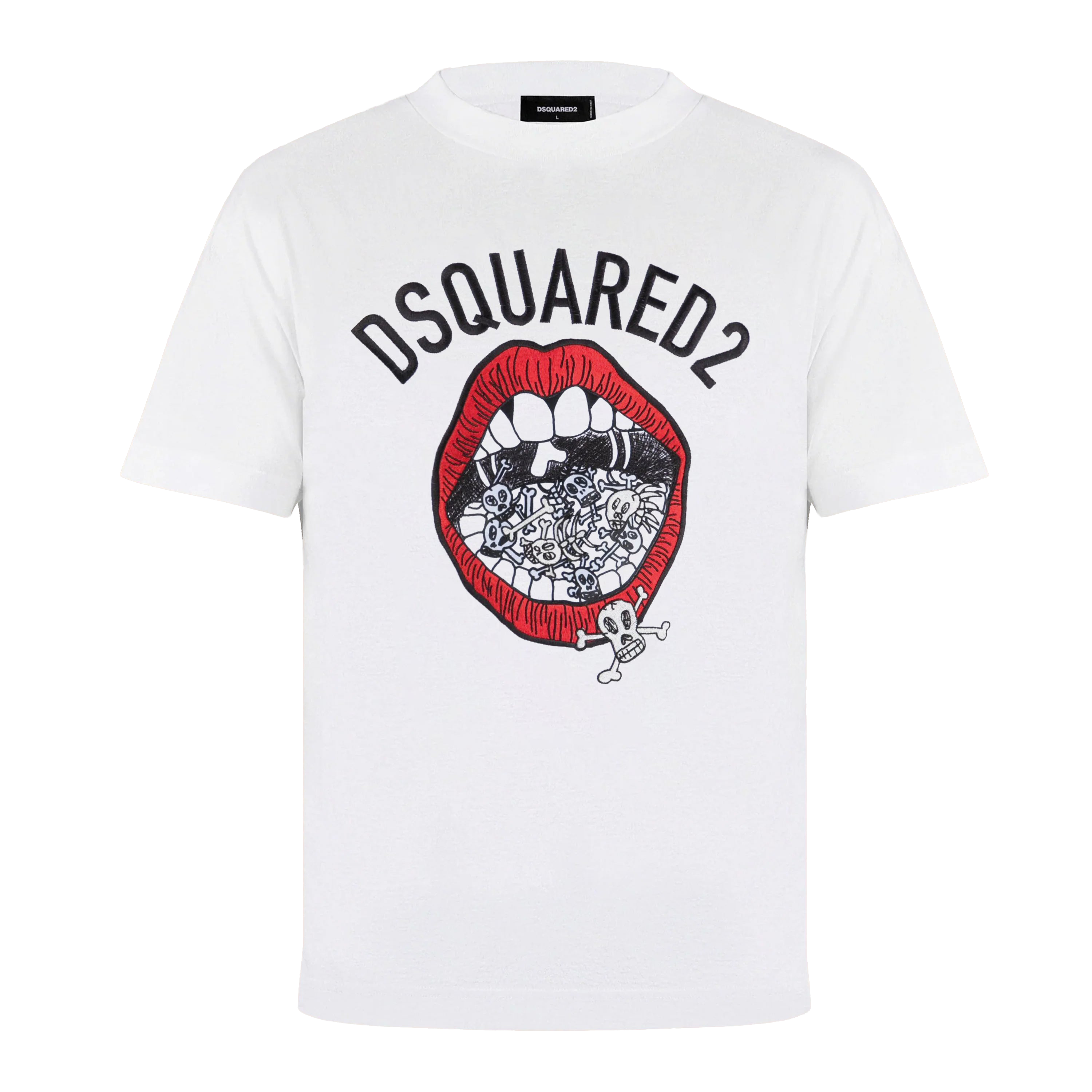 Camiseta Blanca Dsquared2 Mouth