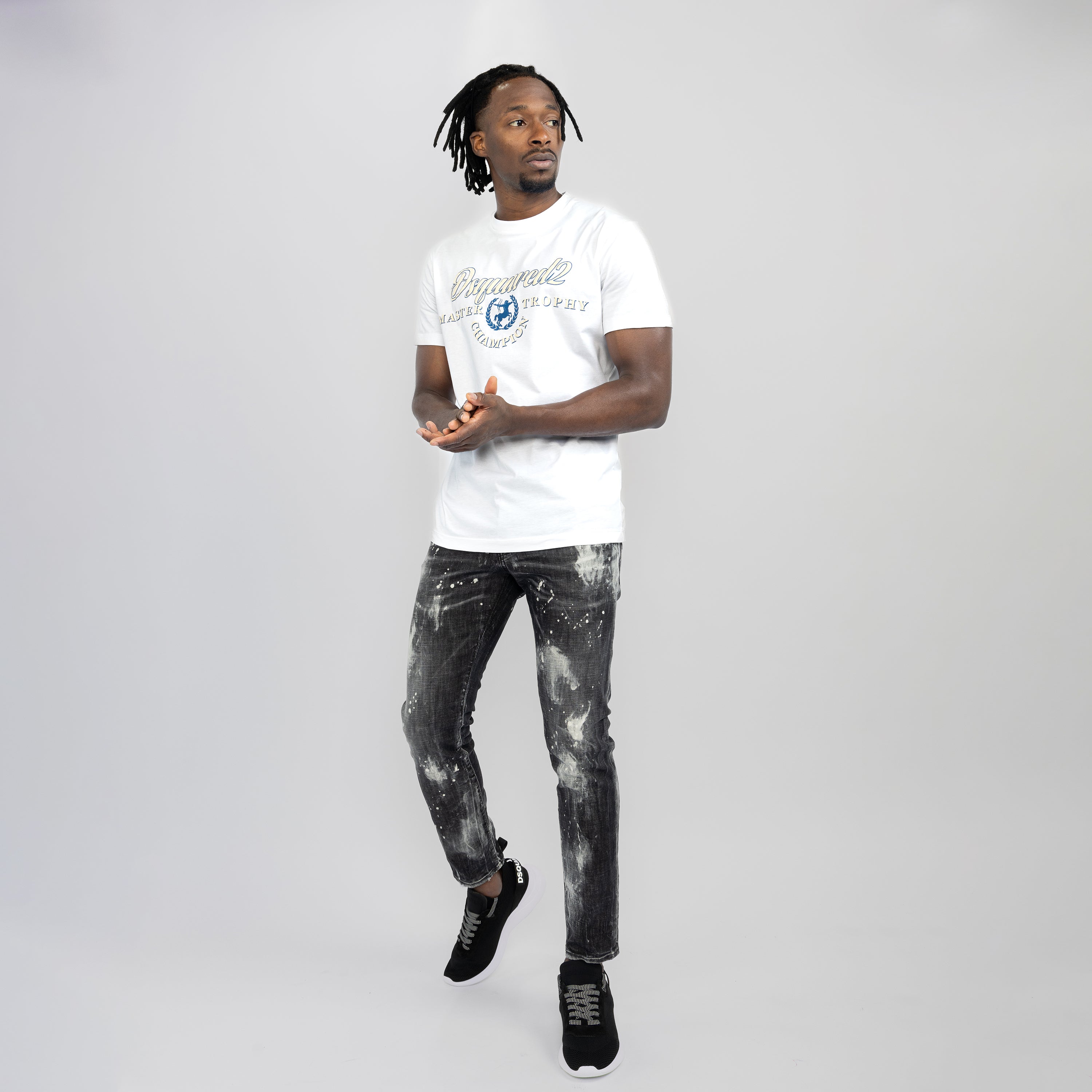 Jeans Negro Dsquared2 Tag Top