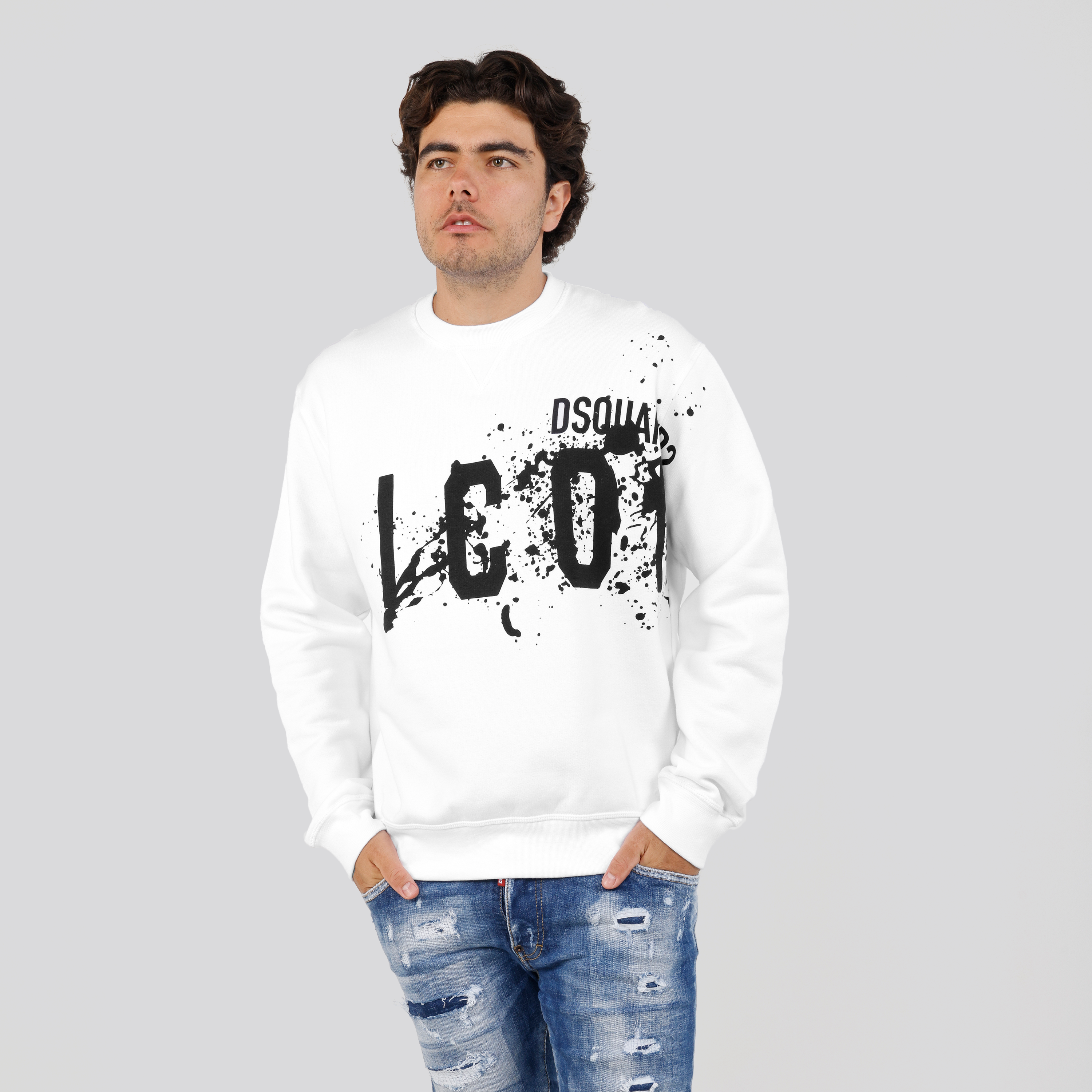 Buzo Blanco Dsquared2 Icon Graffity