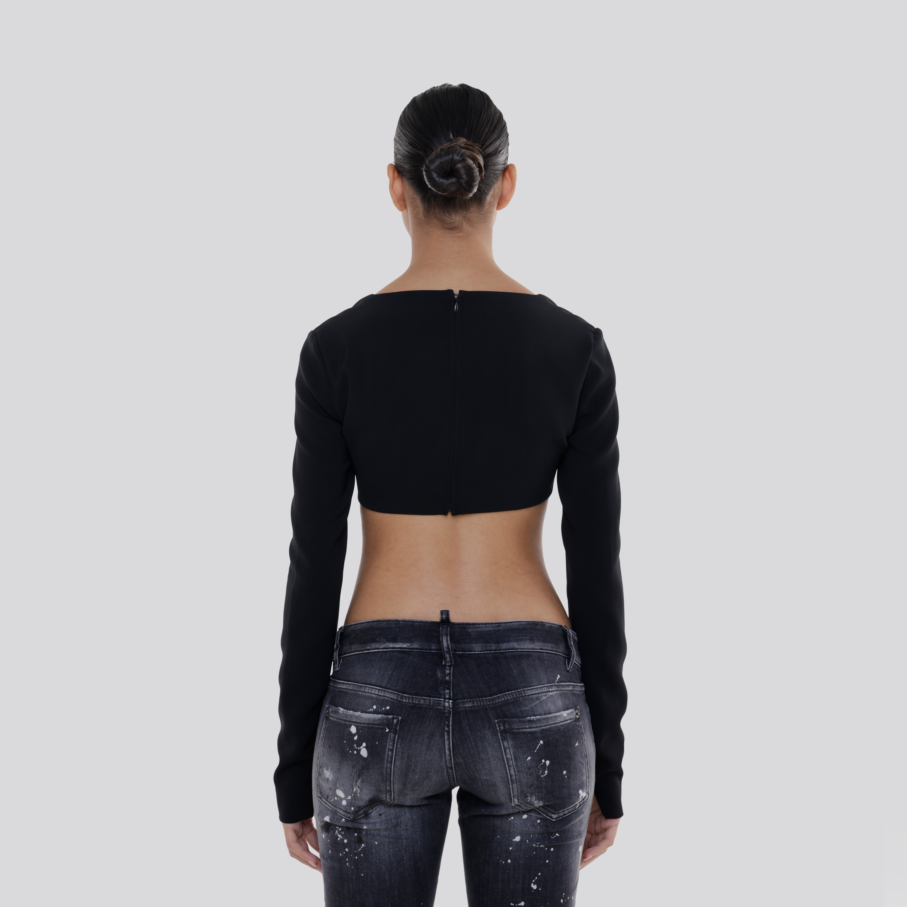Top Negro Dsquared2 Icon Plaque