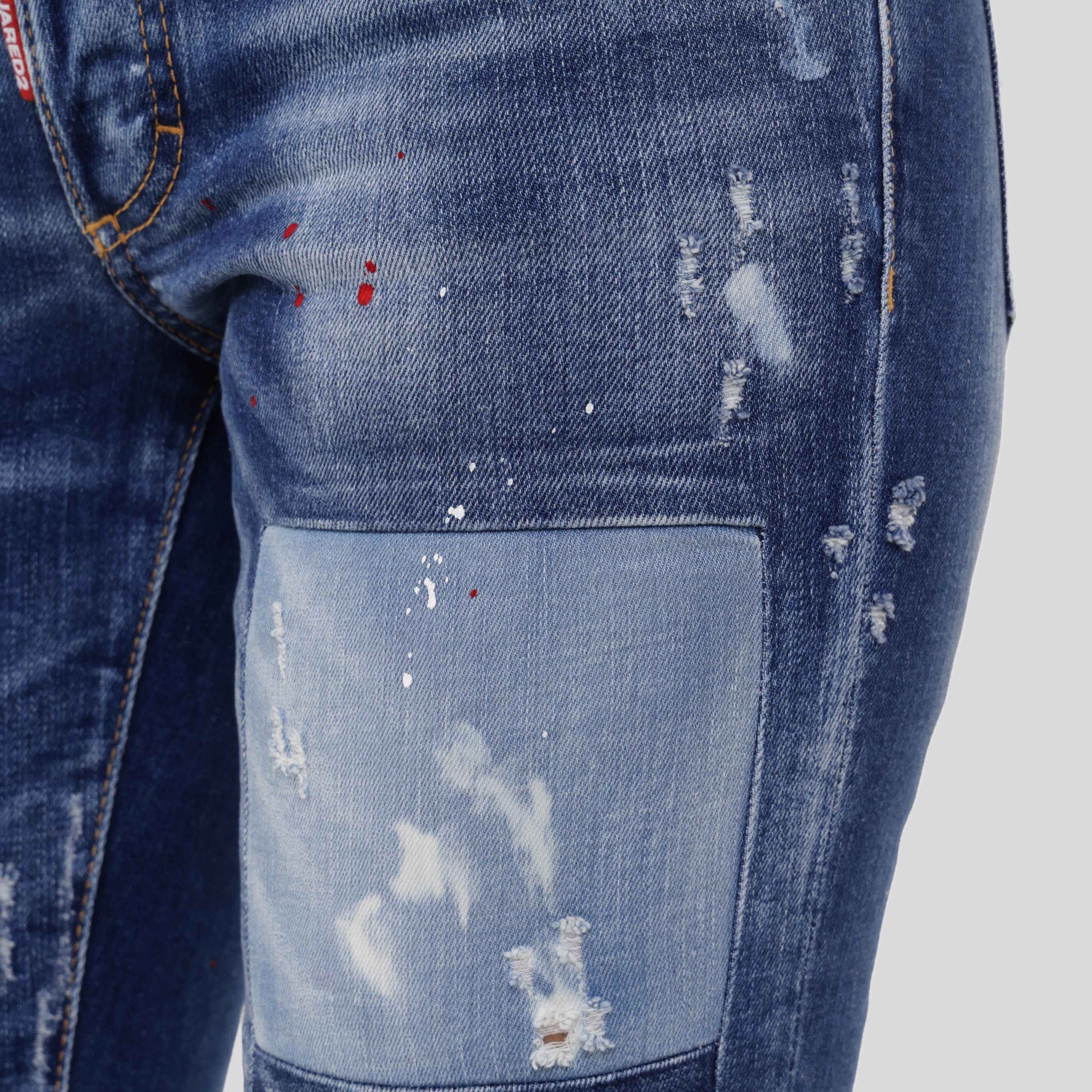 Jeans Denim Dsquared2 Jennifer Red Paint