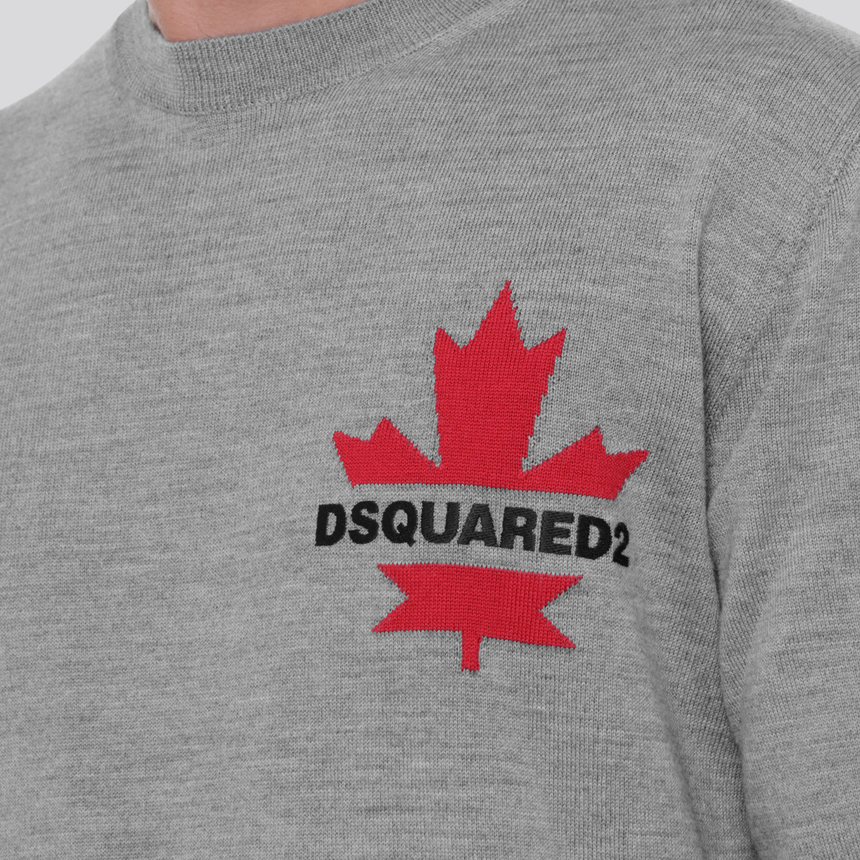 Buzo Gris Dsquared2 Leaf Logo