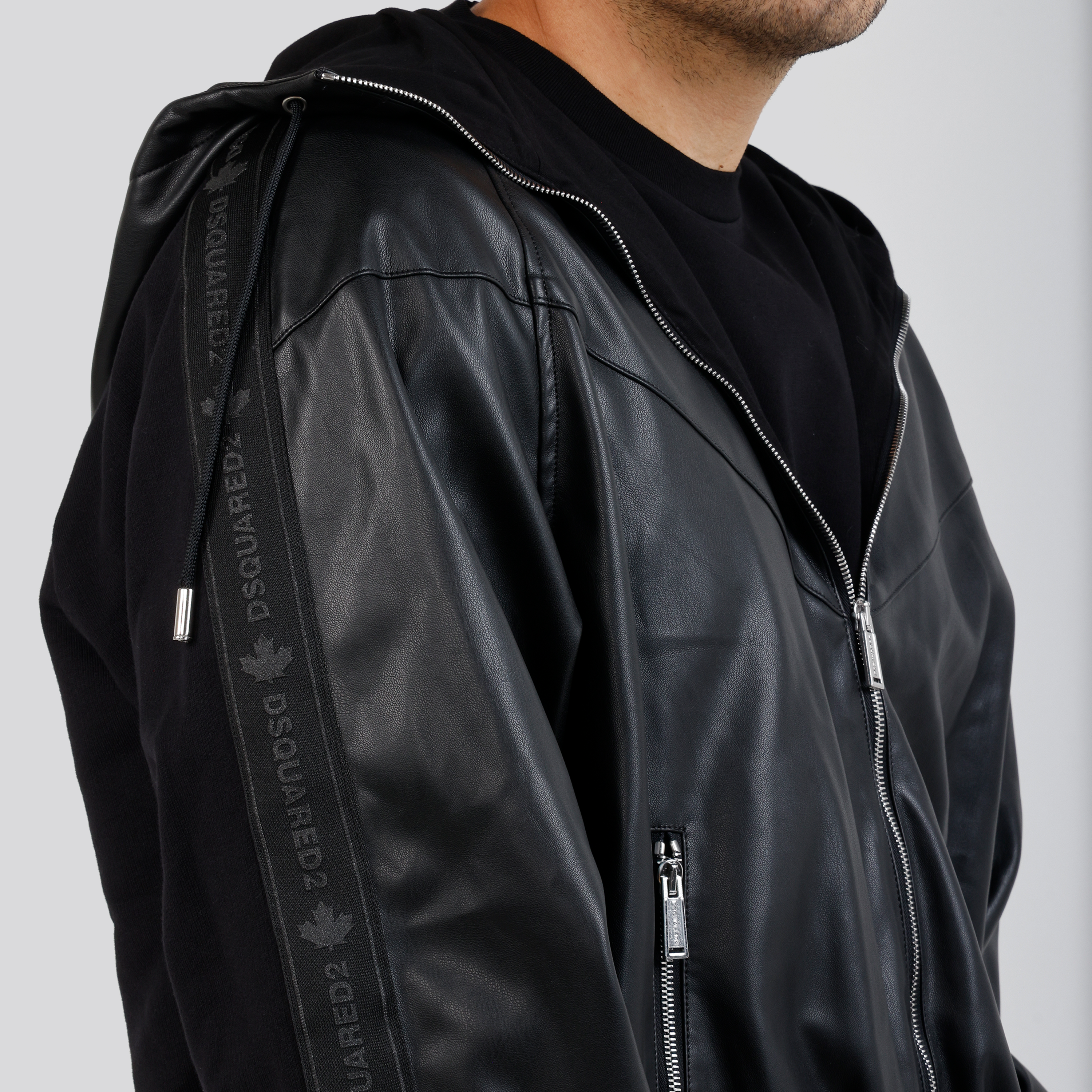 Chaqueta Negra Dsquared2 Hybrid Swag