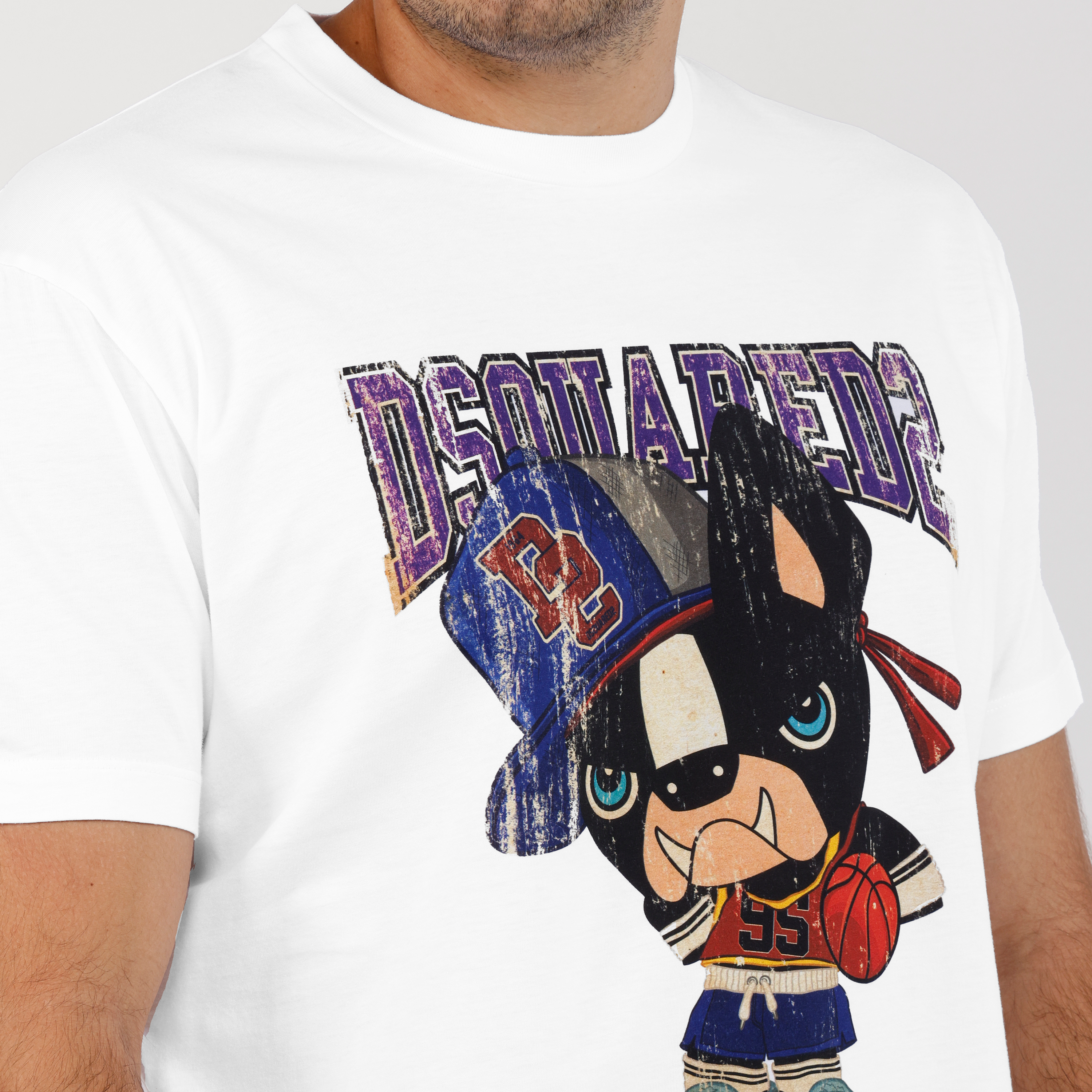 Camiseta Blanca Dsquared2 Box Dog