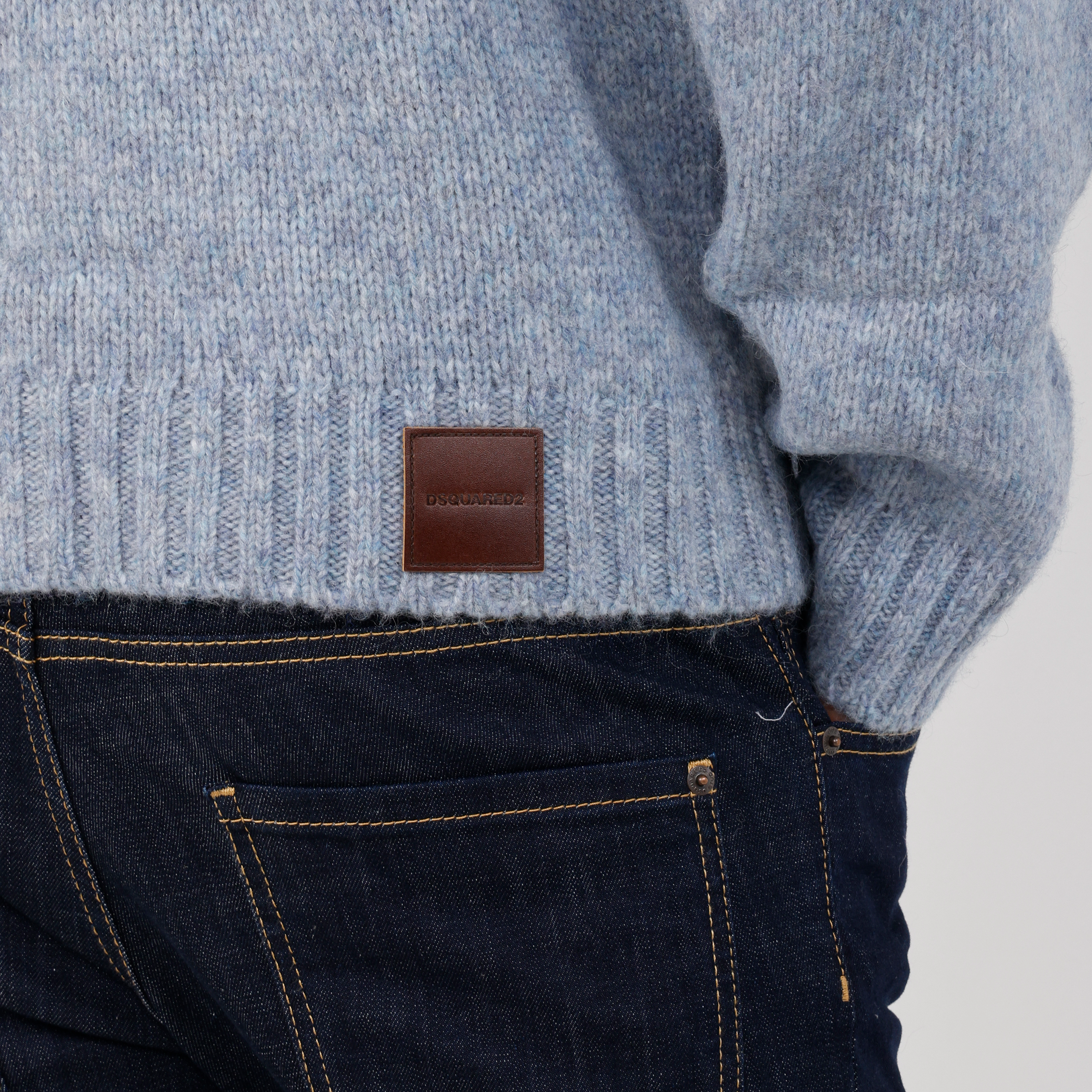 Suéter Celeste Dsquared2 Leather Patch